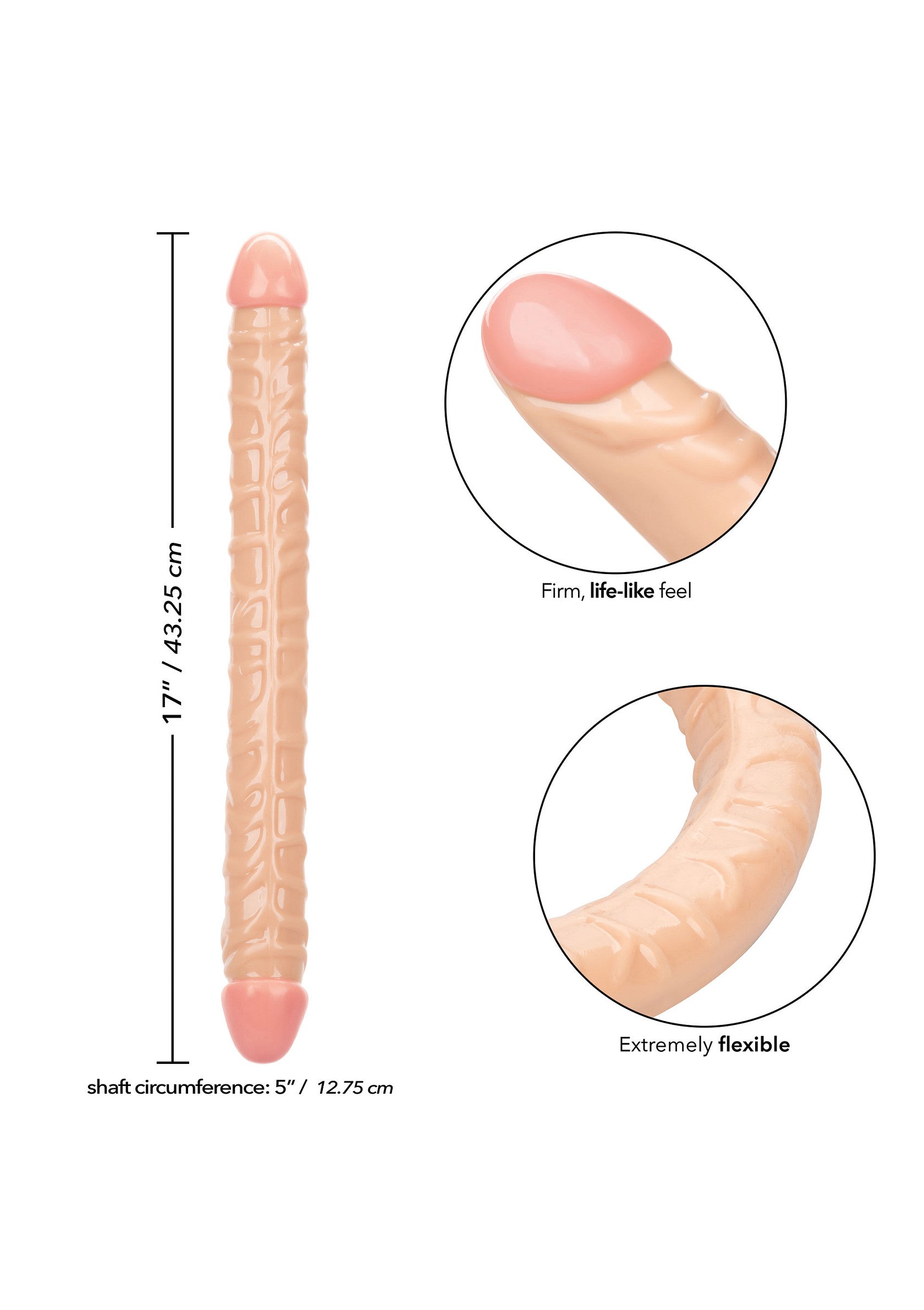 Dildo CalExotics Size Queen Double Dong 17 inch