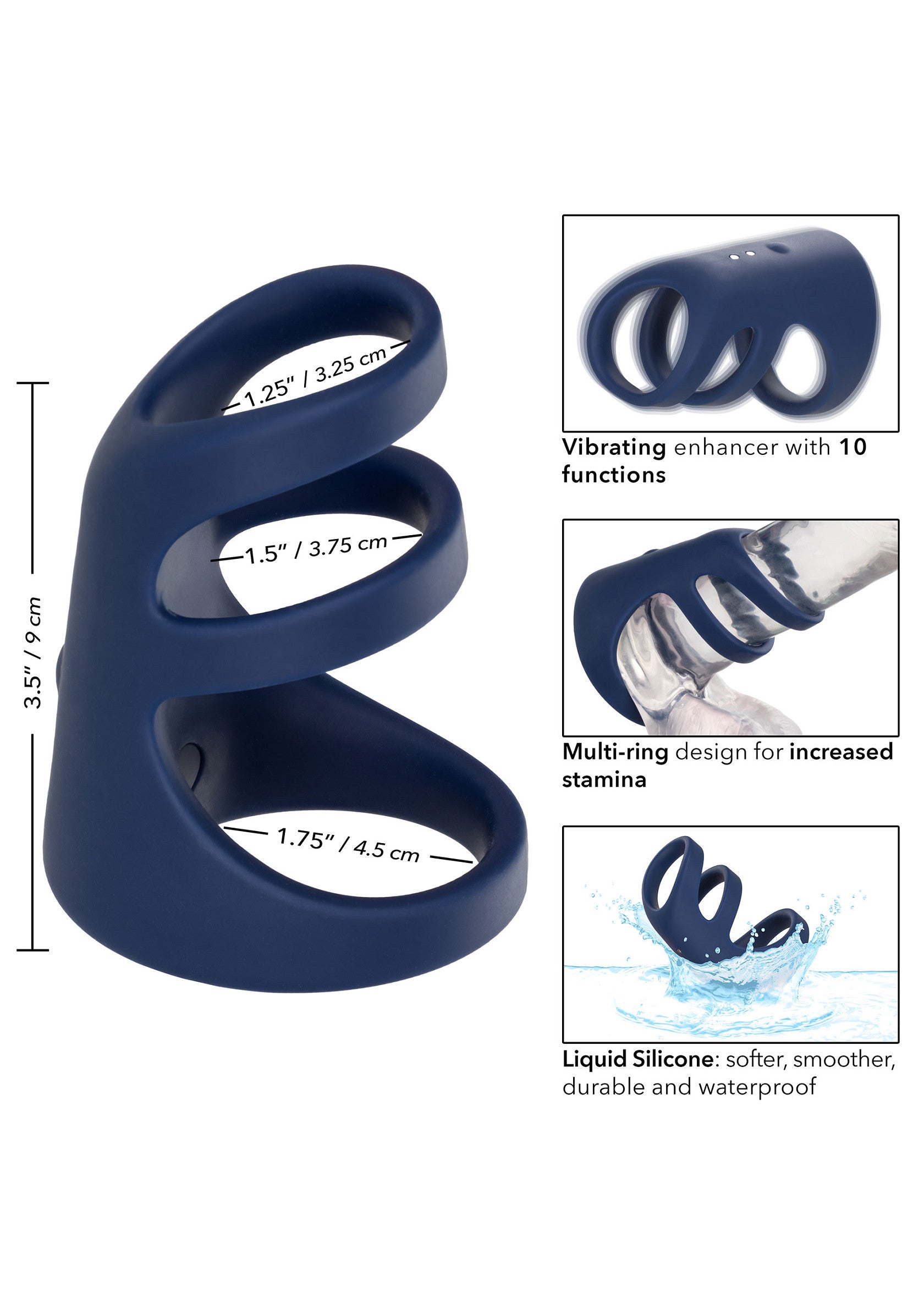 Performance masculine CalExotics Rechargeable Triple Cock Cage