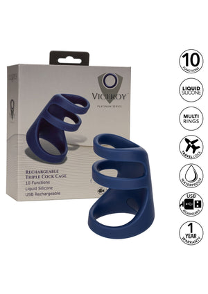 Performance masculine CalExotics Rechargeable Triple Cock Cage