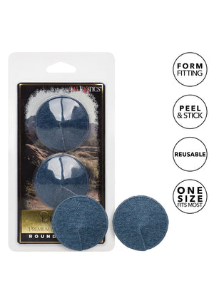 Accessoire BDSM CalExotics Ride Em Denim Round Pasties