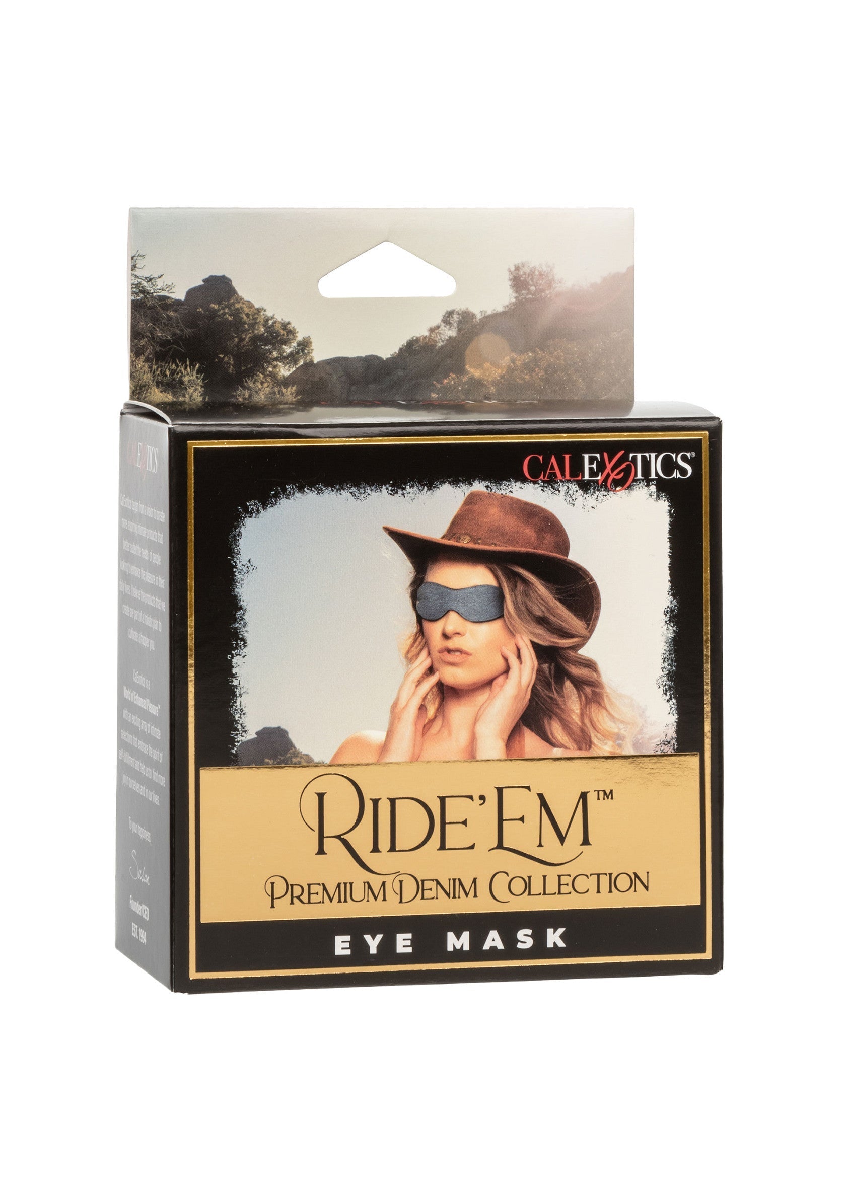 Accessoire BDSM CalExotics Ride Em Denim Eye Mask
