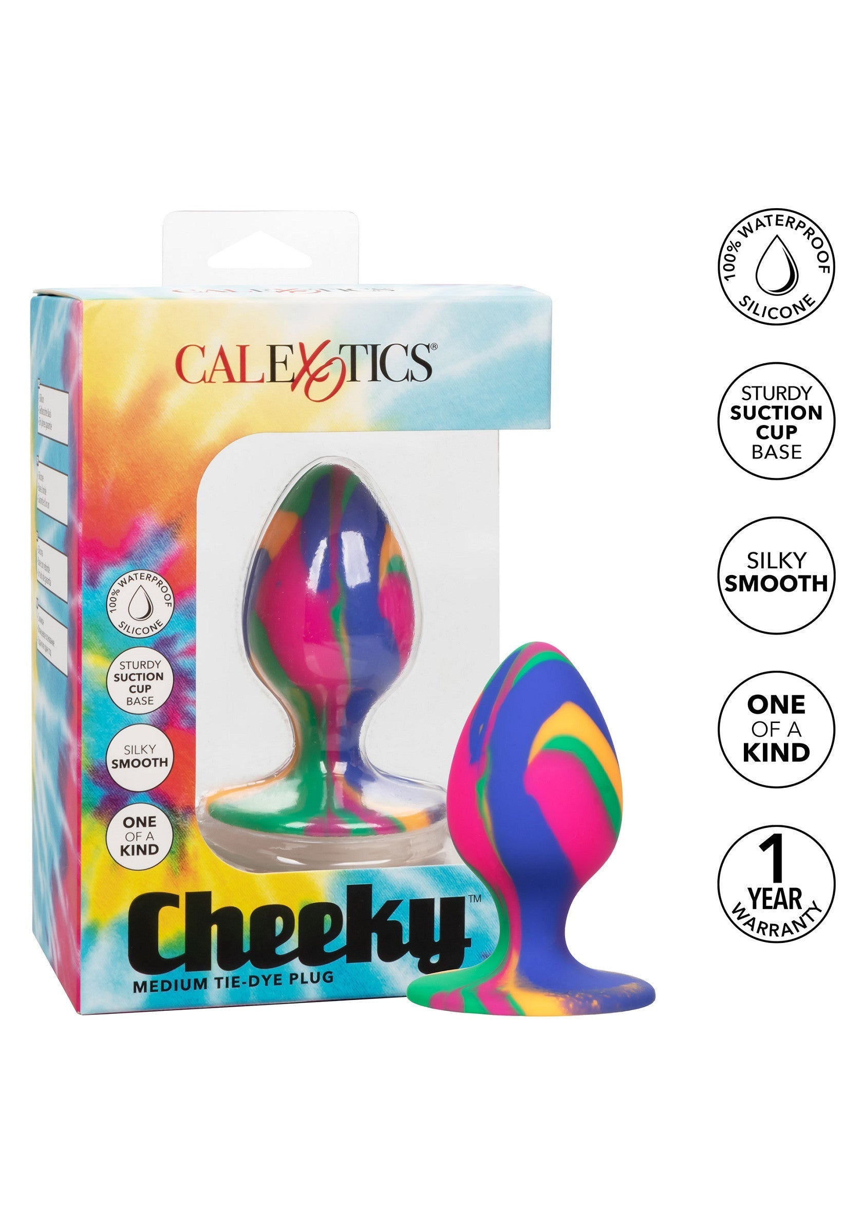 Jouet anal CalExotics Cheeky Medium Tie-Dye Plug