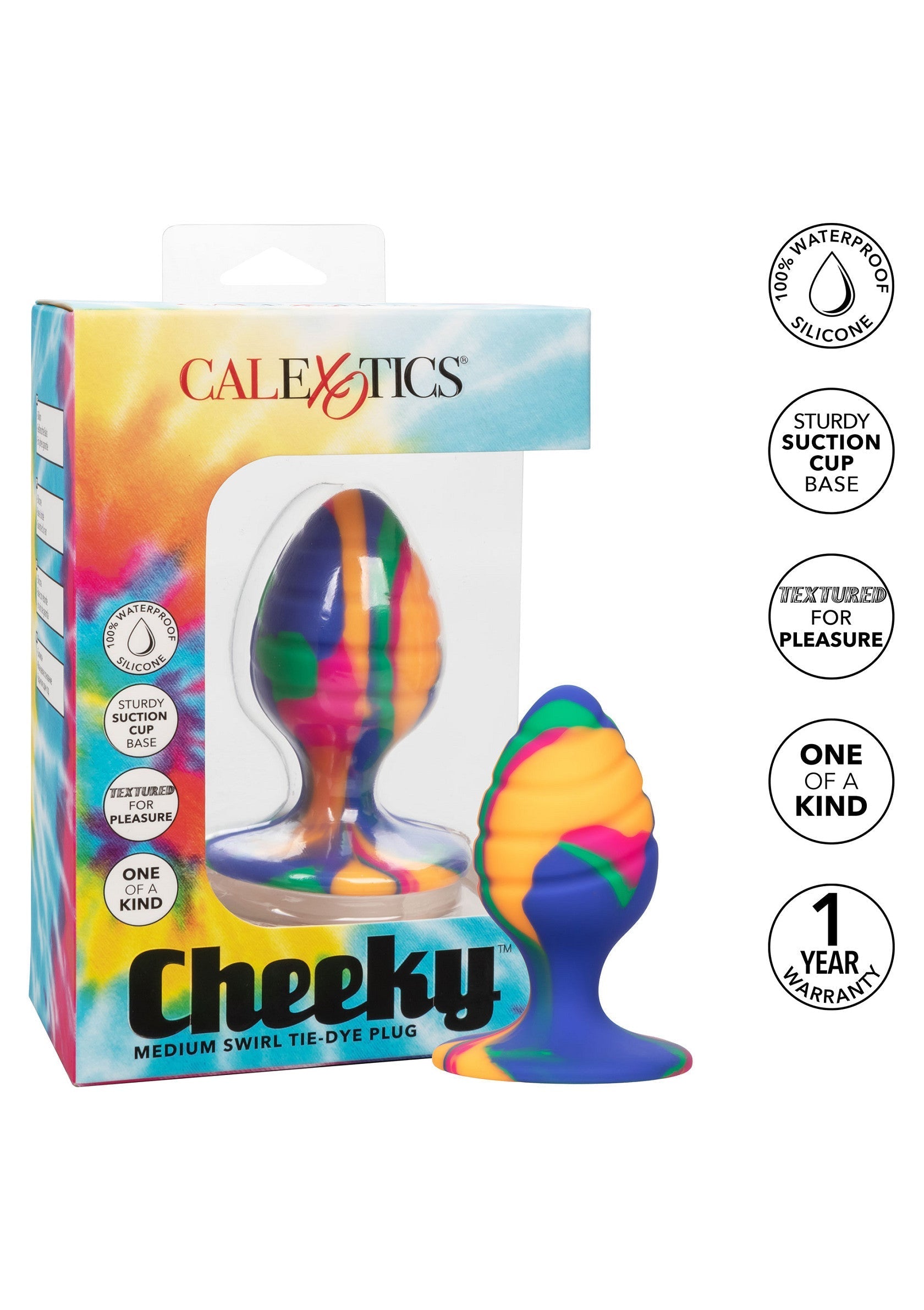 Jouet anal CalExotics Cheeky Medium Swirl Plug