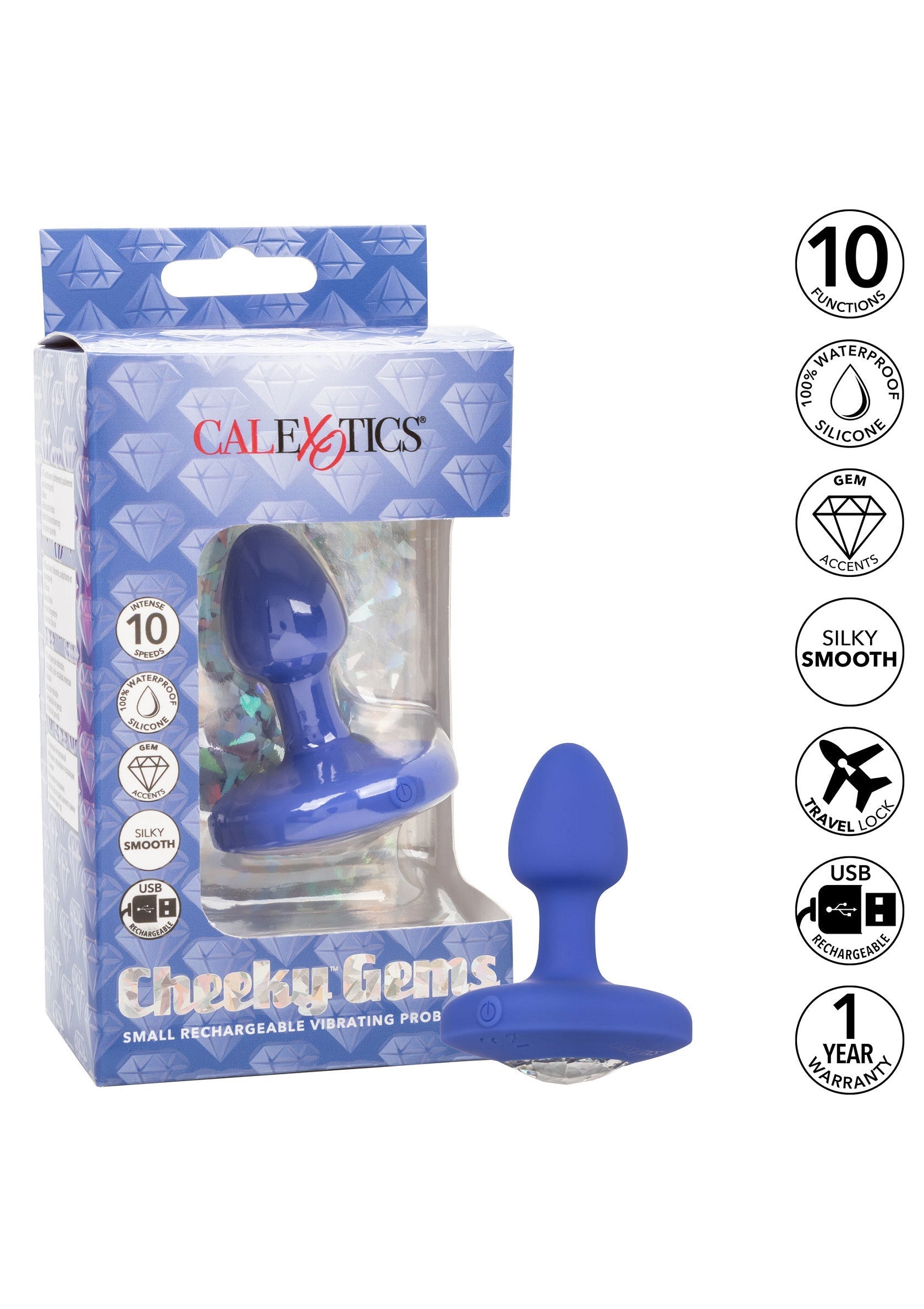 Jouet anal CalExotics Vibrating Probe Small