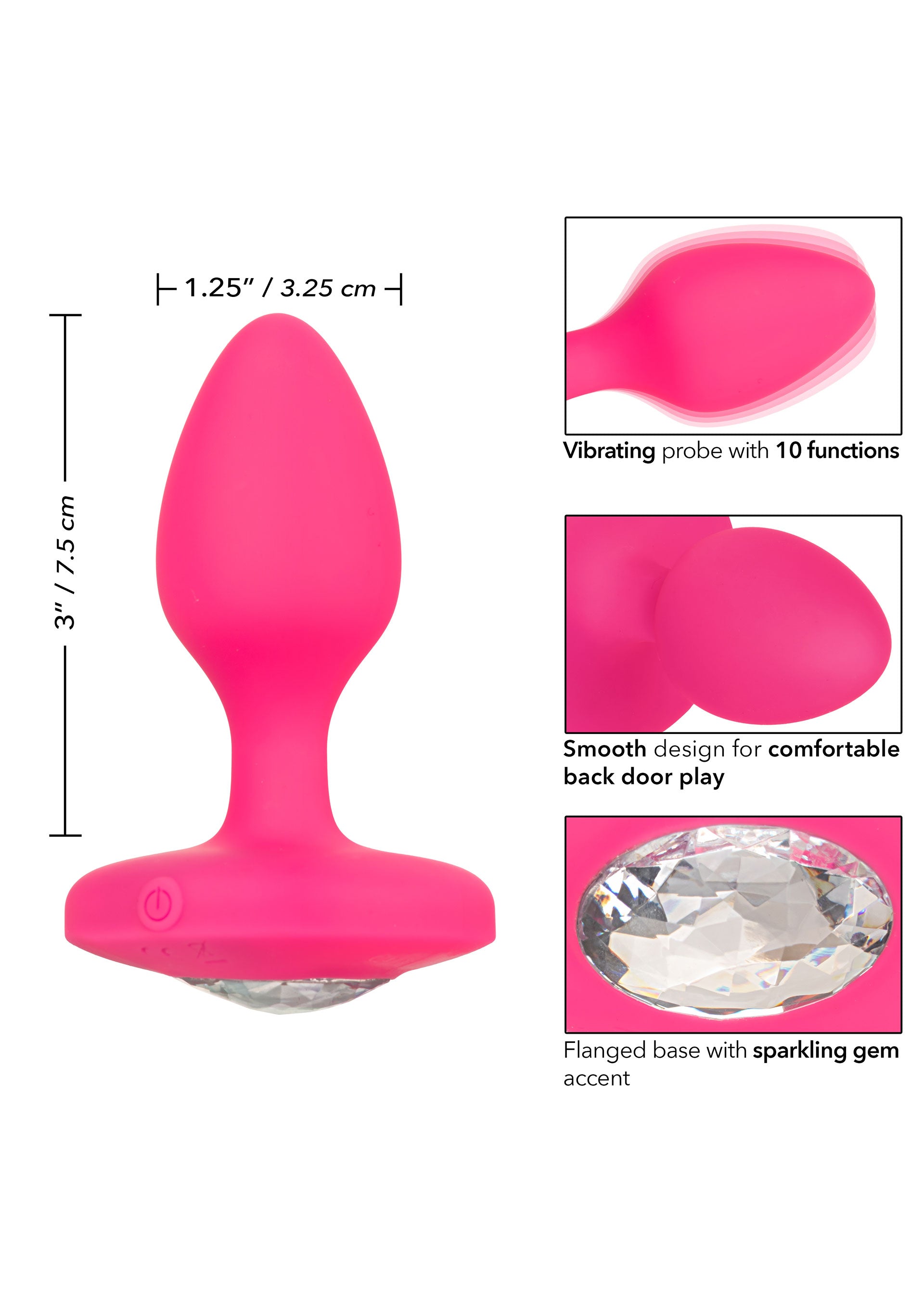 Jouet anal CalExotics Vibrating Probe Medium