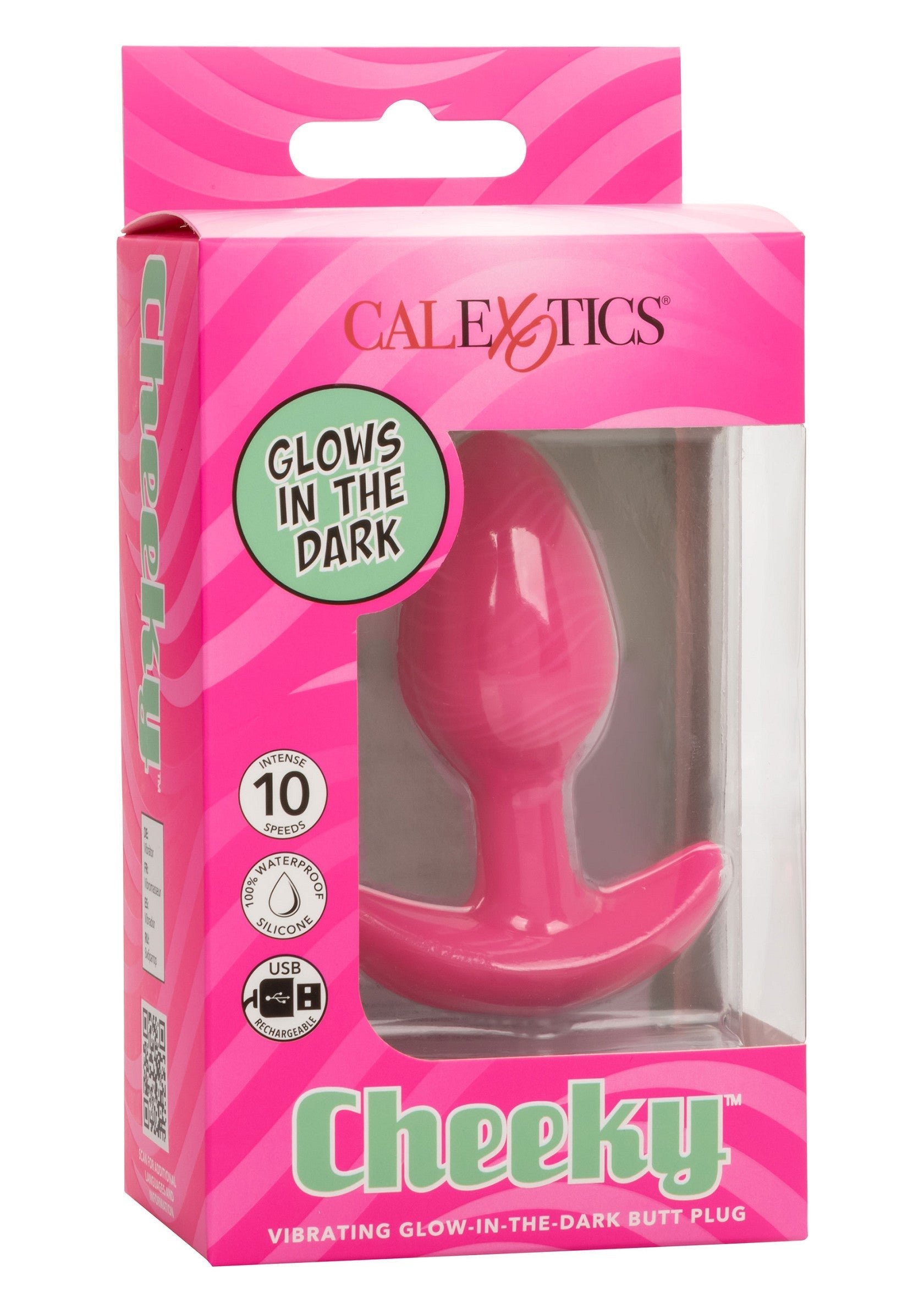 Jouet anal CalExotics Cheeky Glow Vibrating Plug S