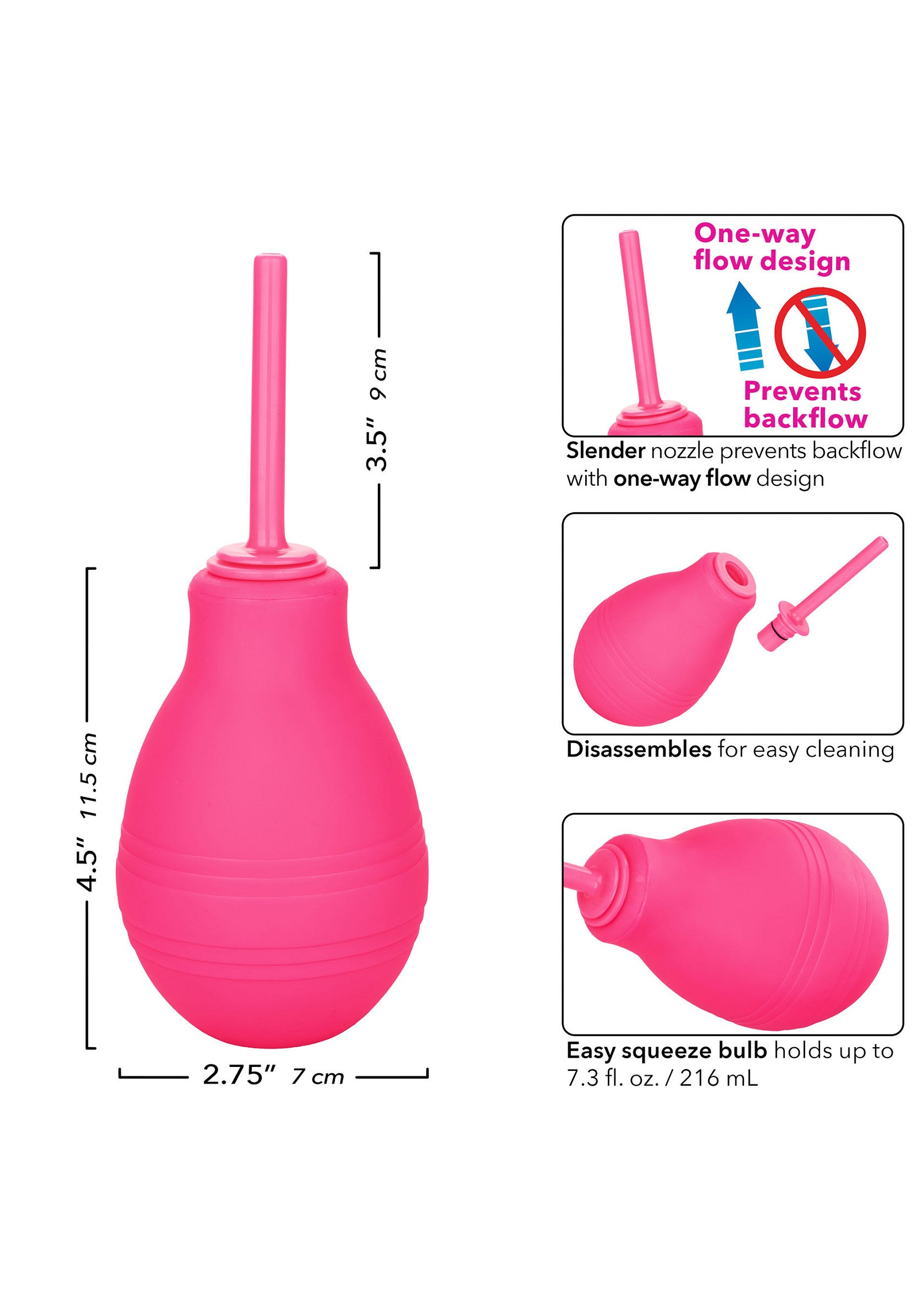 Jouet anal CalExotics Cheeky One-Way Flow Douche