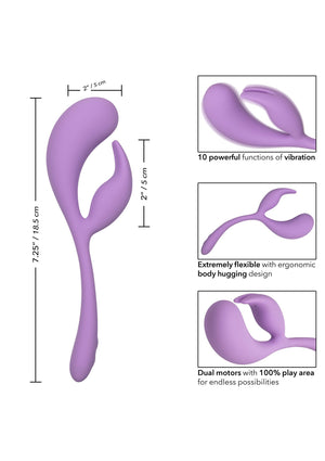 Vibromasseur CalExotics Liquid Silicone Dual Flicker