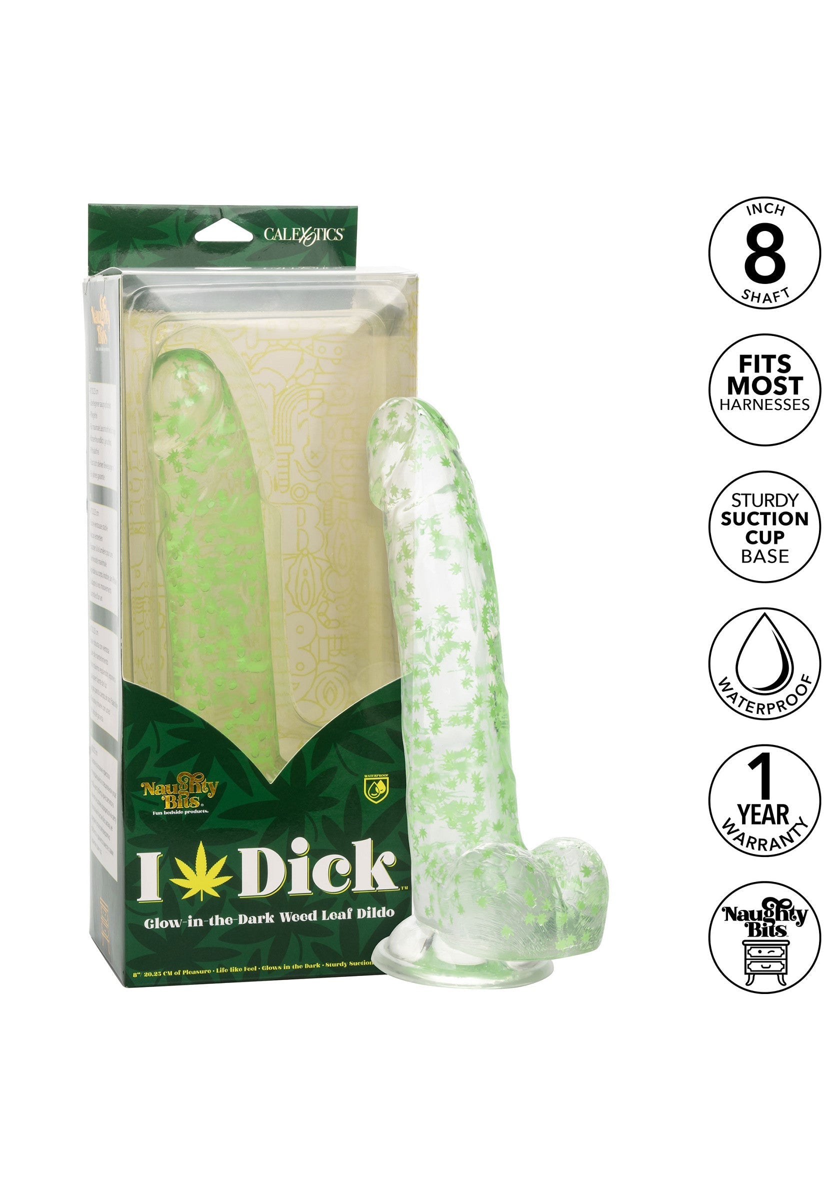 Dildo CalExotics I Leaf Dick Glow Dildo