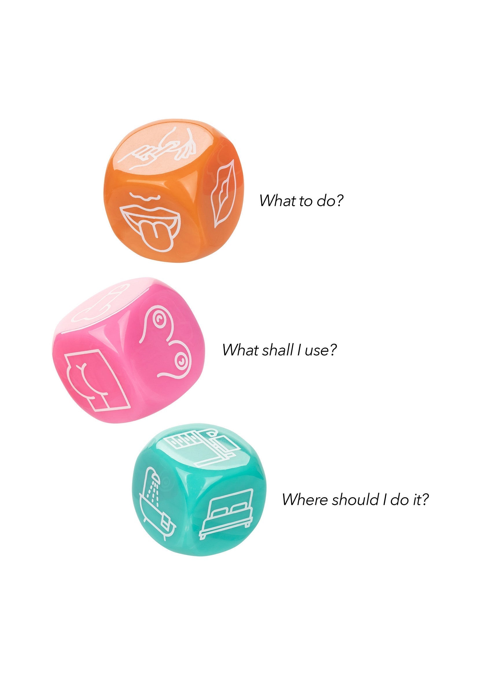 Jeu coquin CalExotics Roll With It Sex Dice Game