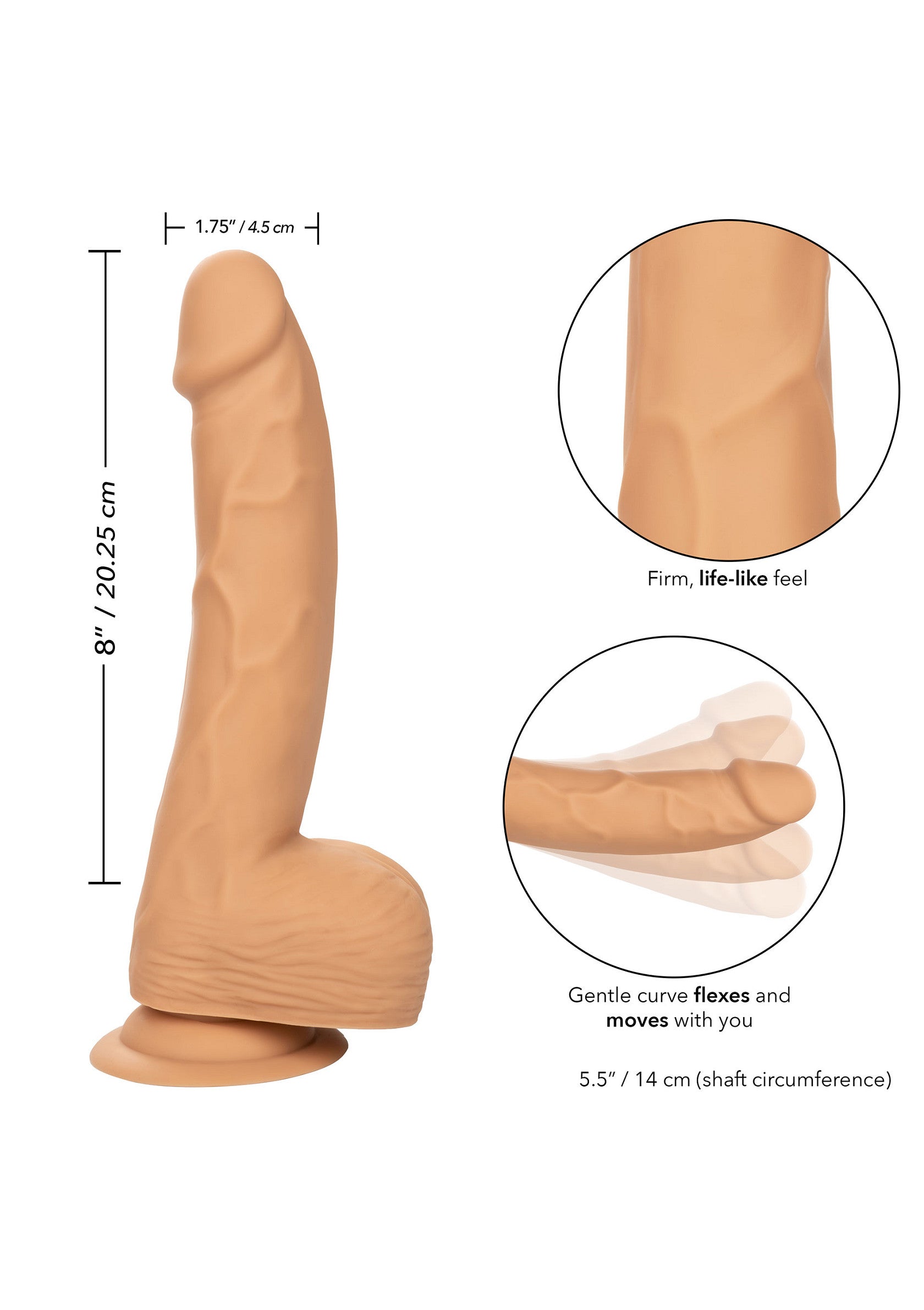 Dildo CalExotics Silicone Studs 8 inch