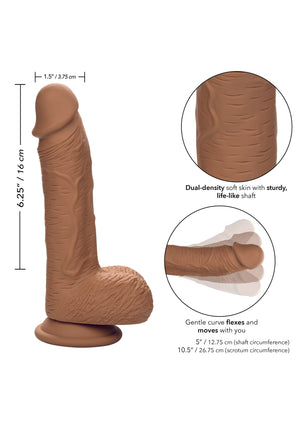Dildo CalExotics Dual Density Silicone Stud 6.25 inch