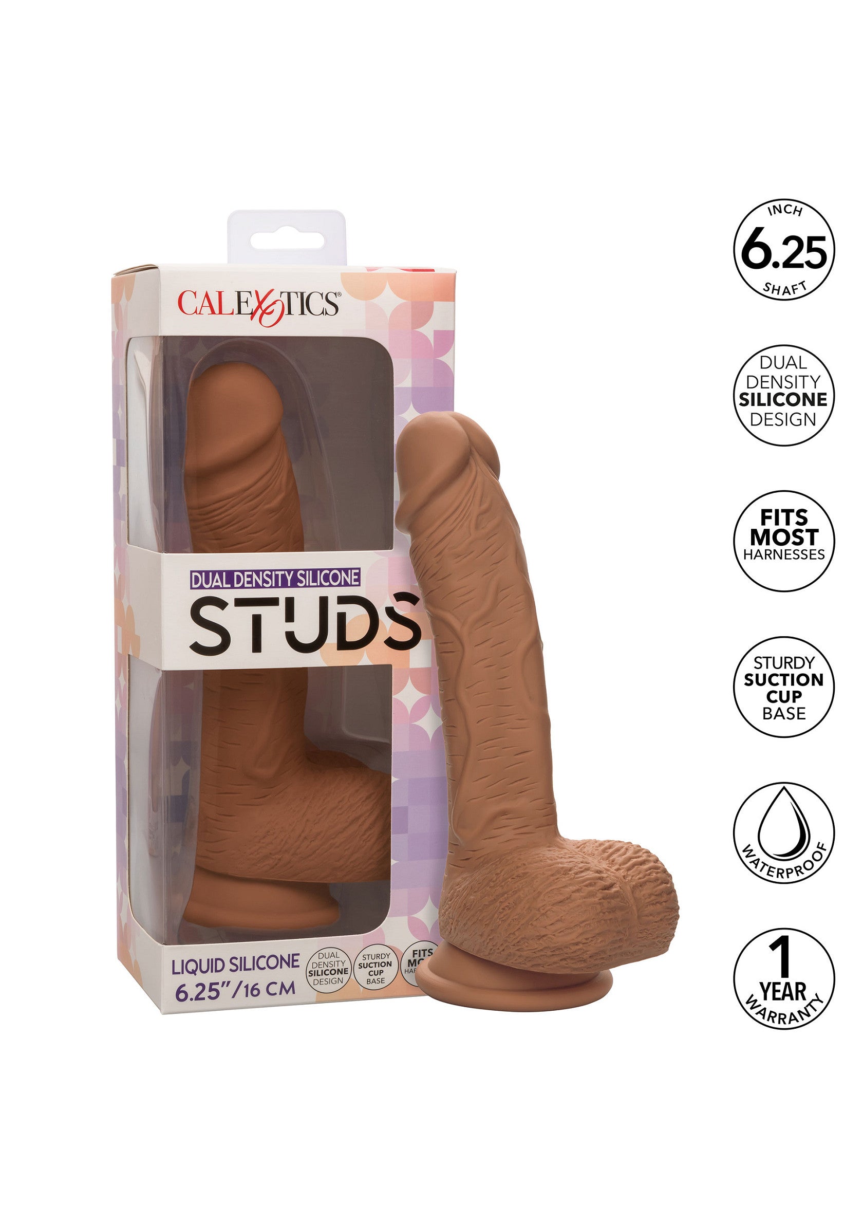 Dildo CalExotics Dual Density Silicone Stud 6.25 inch