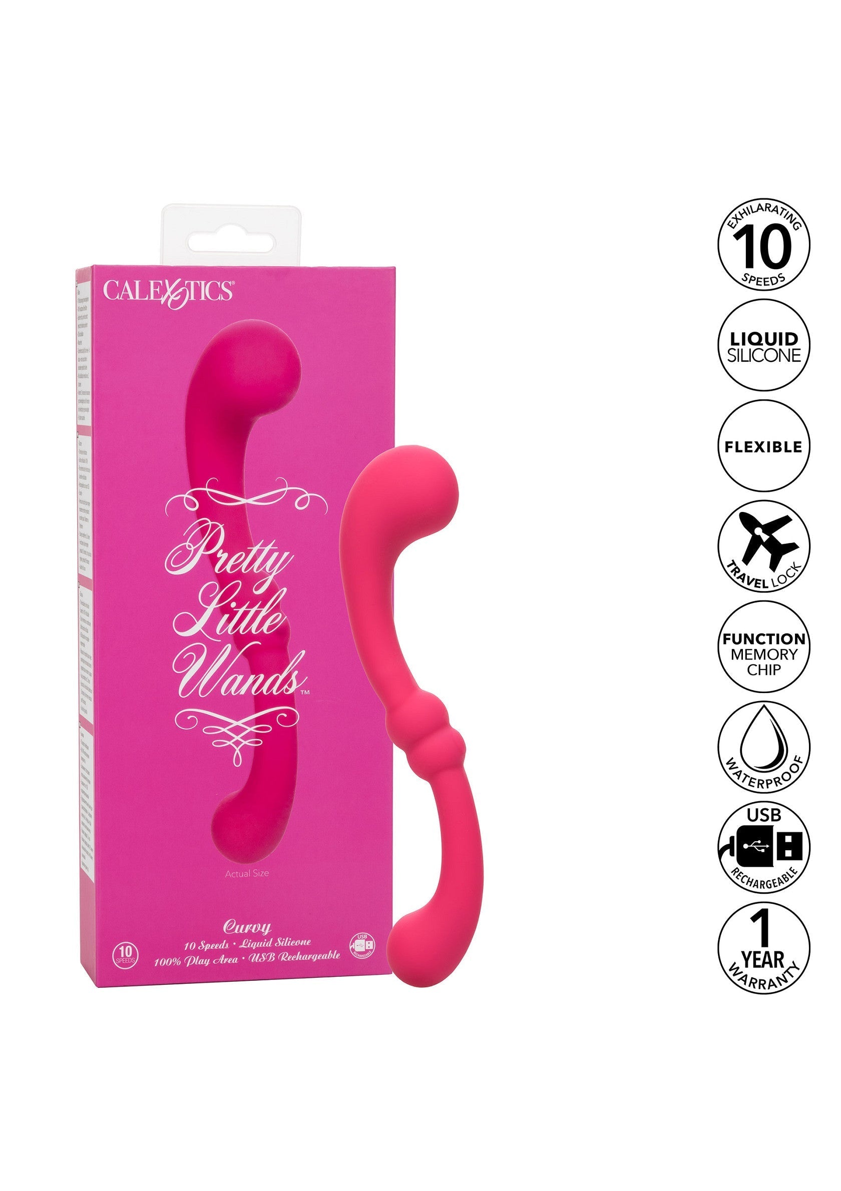 Vibromasseur CalExotics Pretty Little Wands Curvy