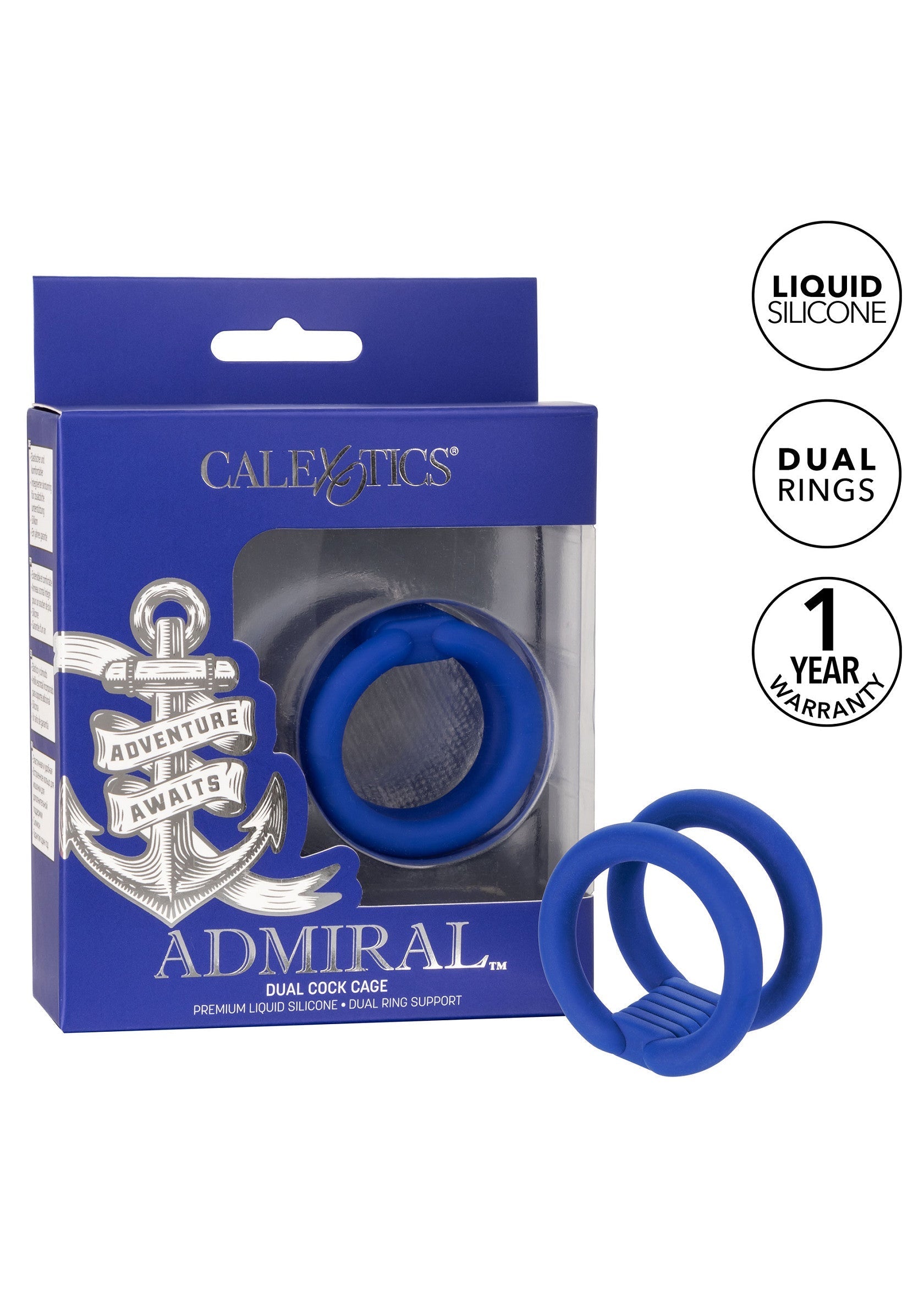 Performance masculine CalExotics Admiral Dual Cock Cage