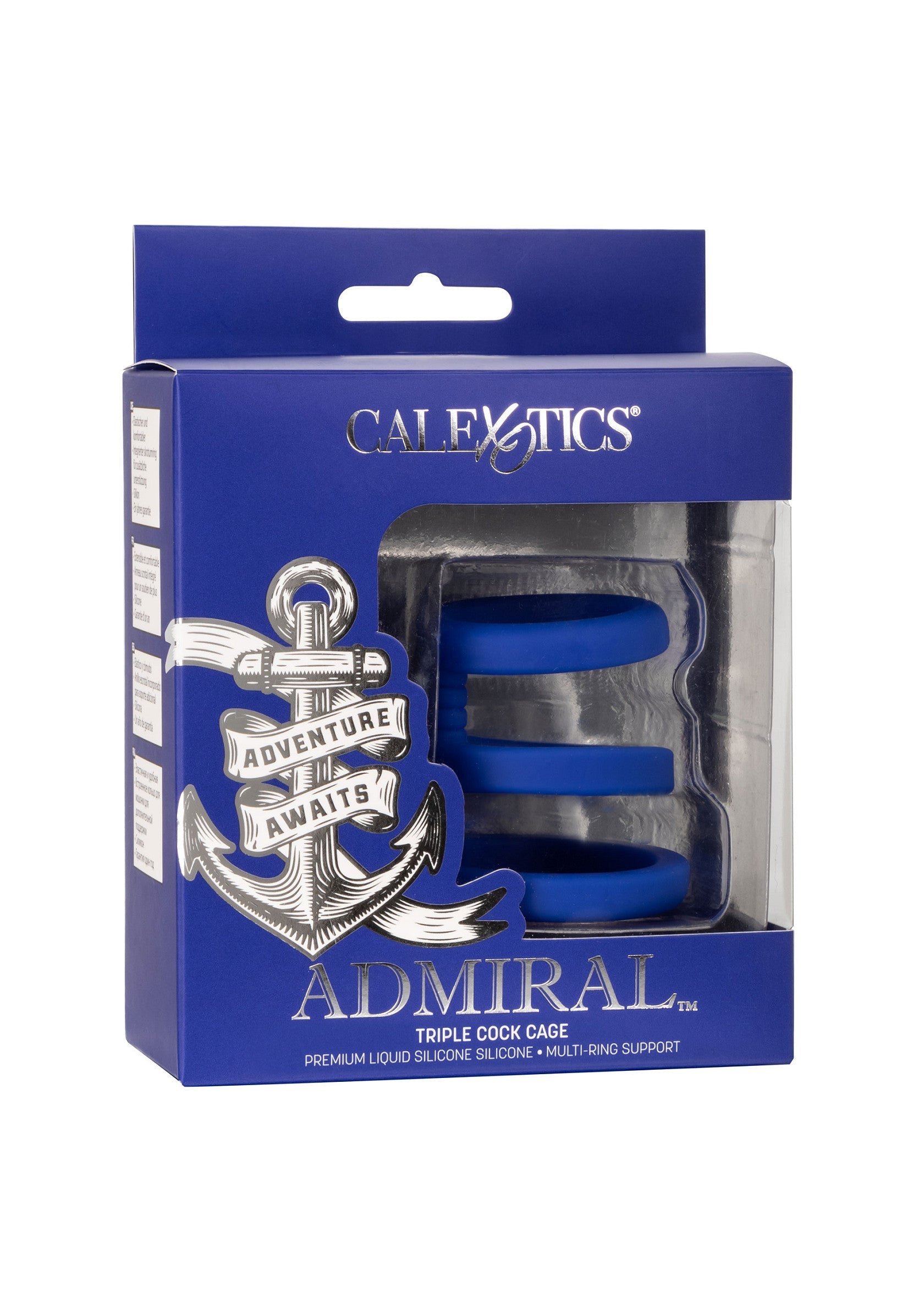Performance masculine CalExotics Admiral Triple Cock Cage