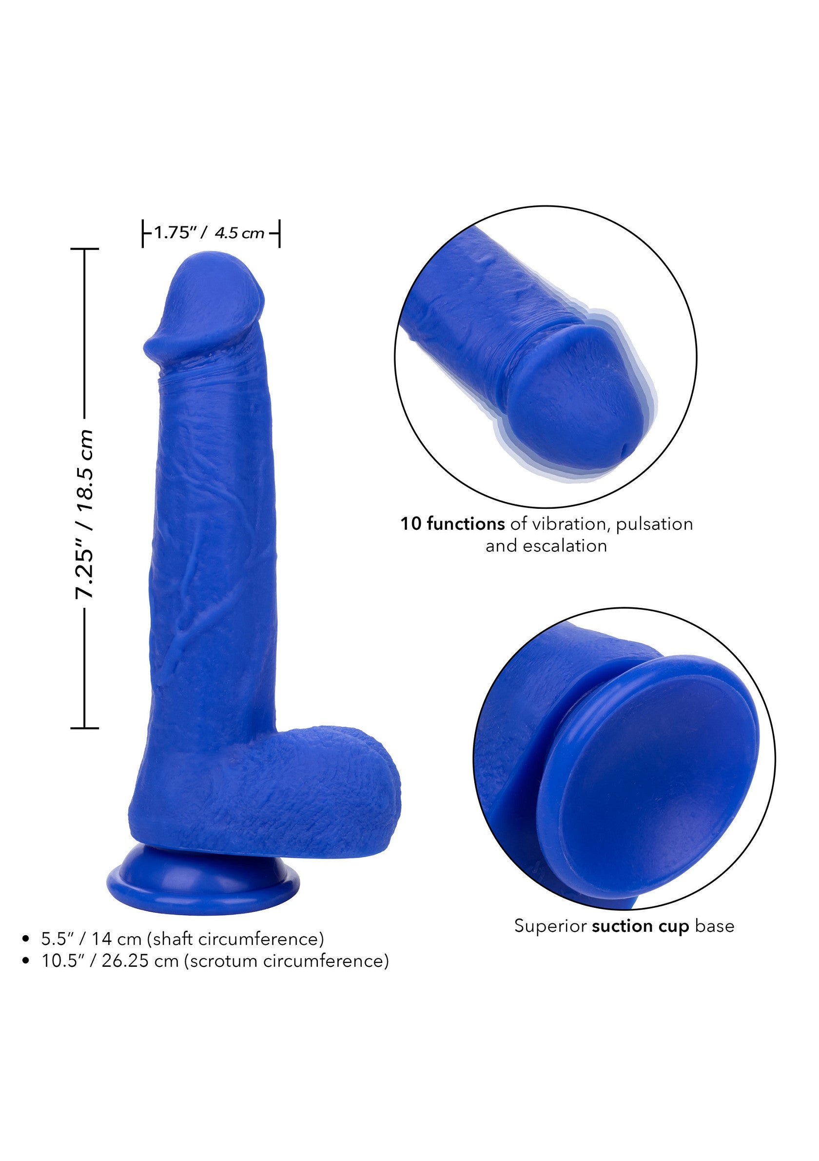 Dildo CalExotics Admiral 8 Vibrating Captain