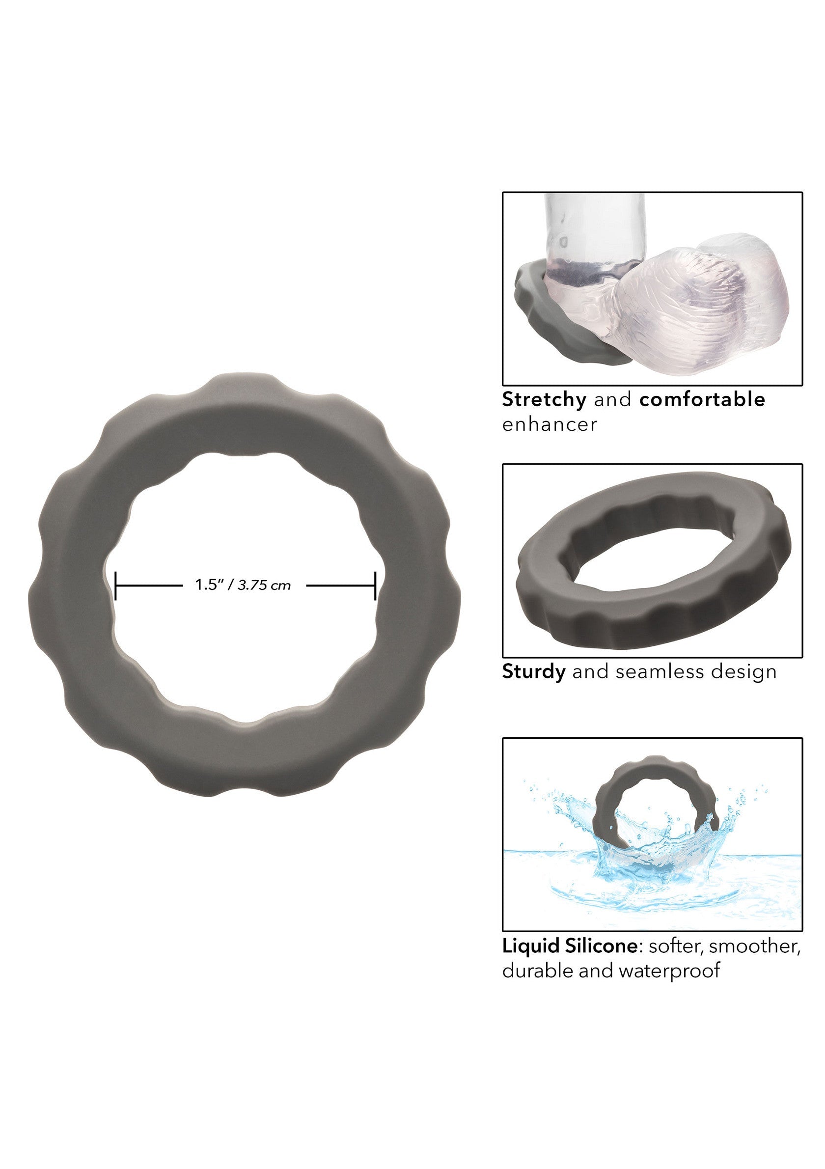 Performance masculine CalExotics Alpha Erect Ring