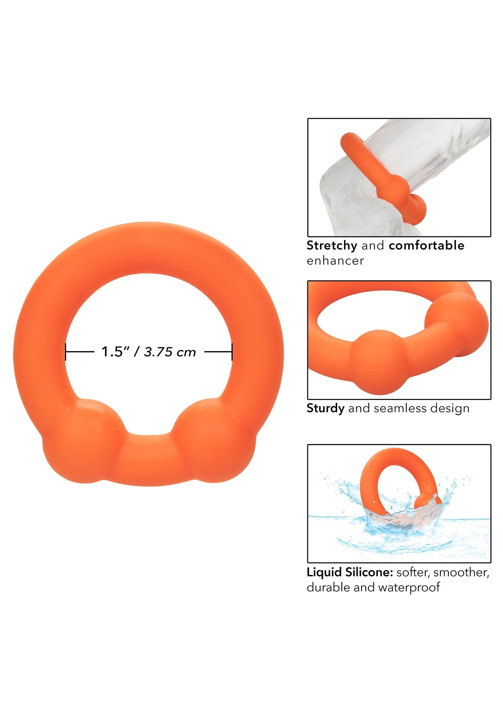 Performance masculine CalExotics Alpha Dual Ball Ring