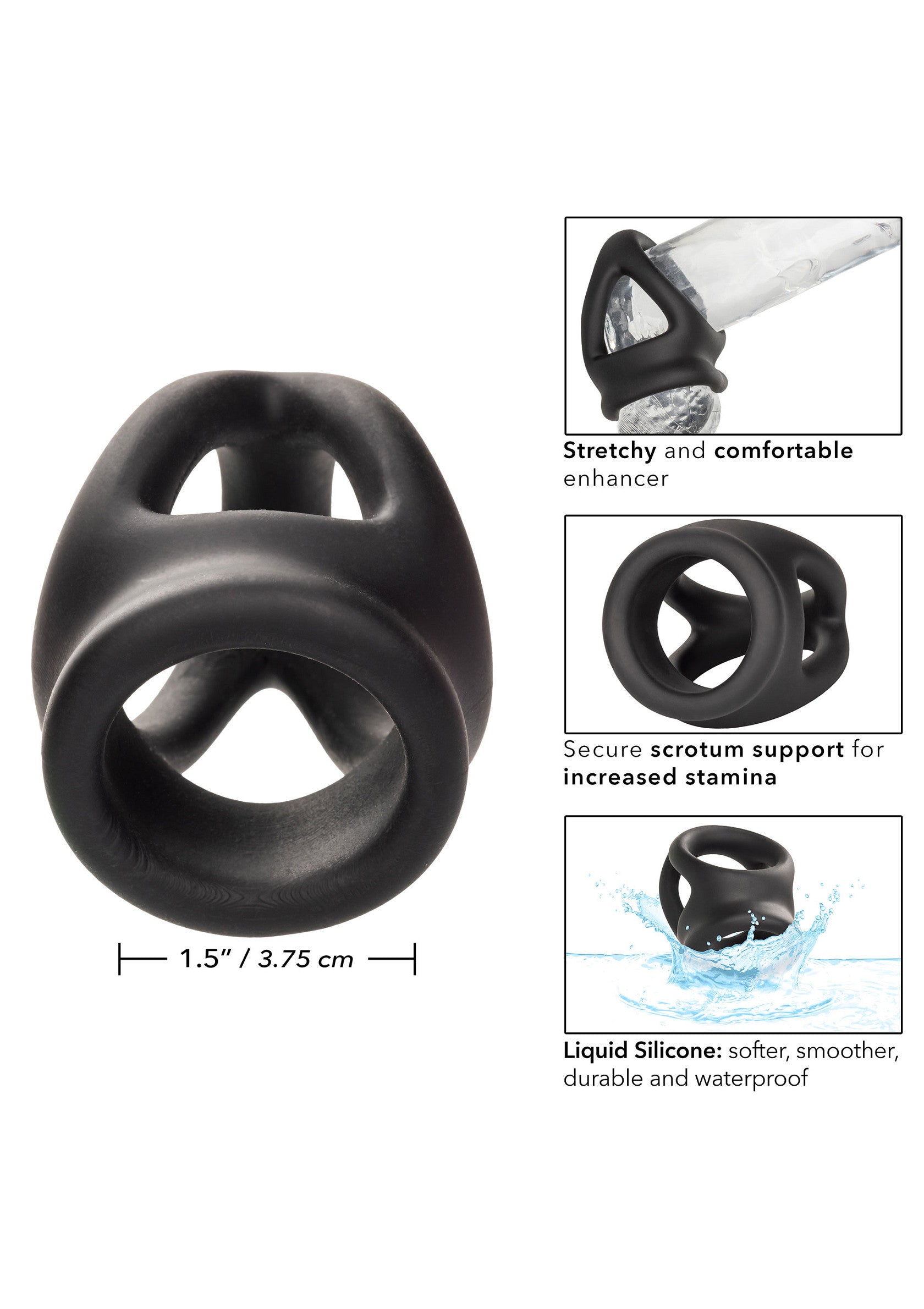 Performance masculine CalExotics Alpha Dual Cage Ring