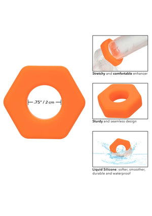 Performance masculine CalExotics Alpha Prolong Sexagon Ring