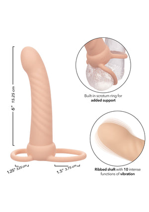 Performance masculine CalExotics Ribbed Dual Penetrator