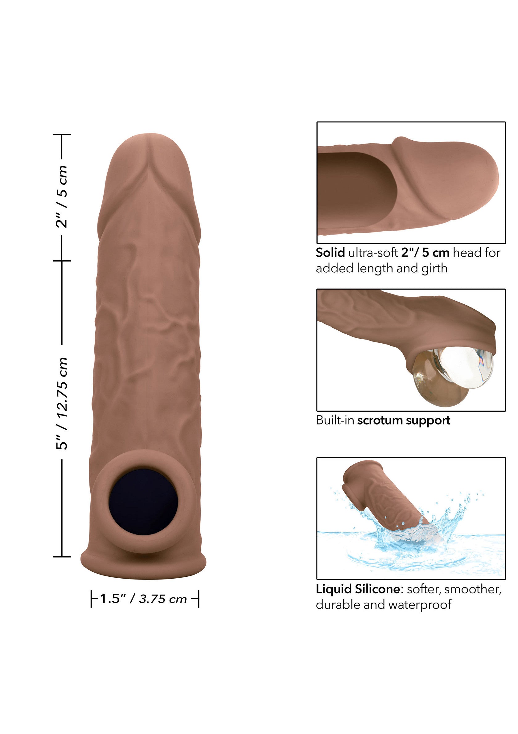 Performance masculine CalExotics Life-Like Extension 7 inch