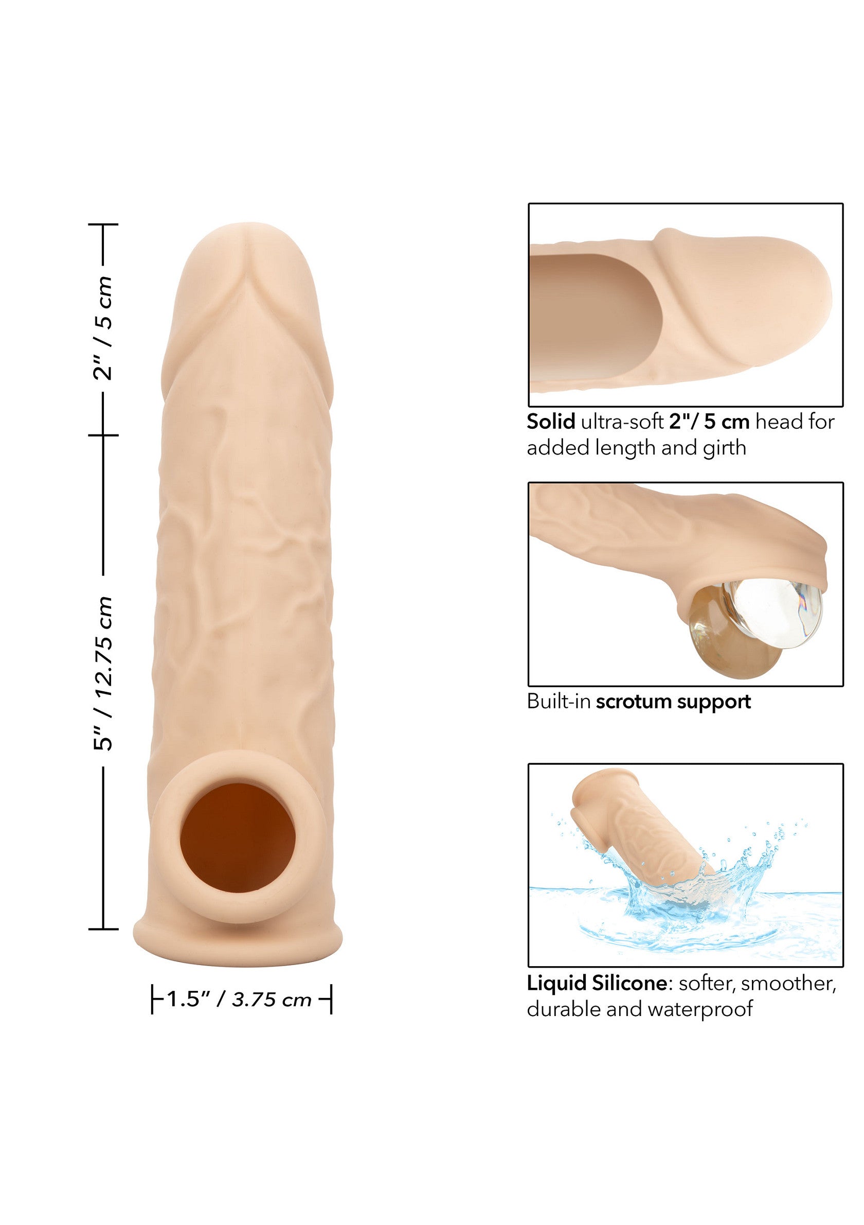 Performance masculine CalExotics Life-Like Extension 7 inch