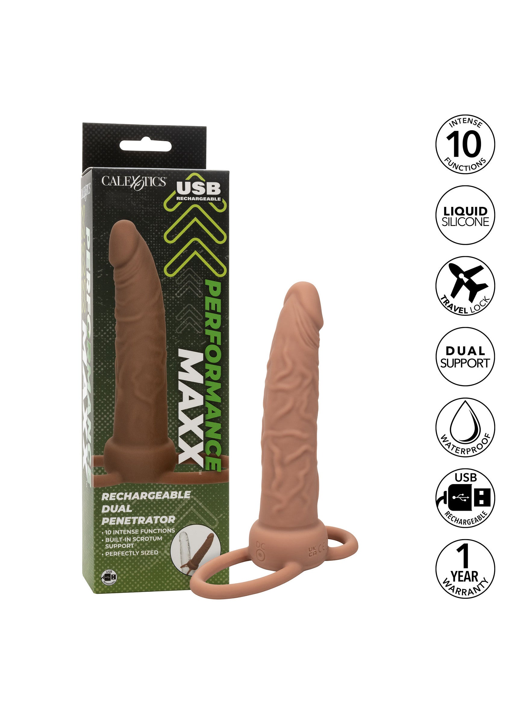 Gode-ceinture CalExotics Rechargeable Dual Penetrator