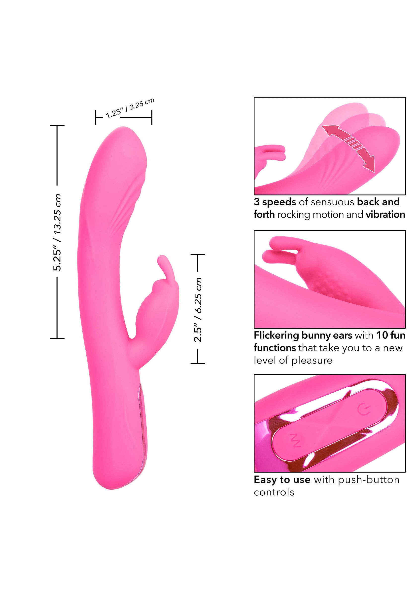 Vibromasseur CalExotics Elite Rocking Rabbit