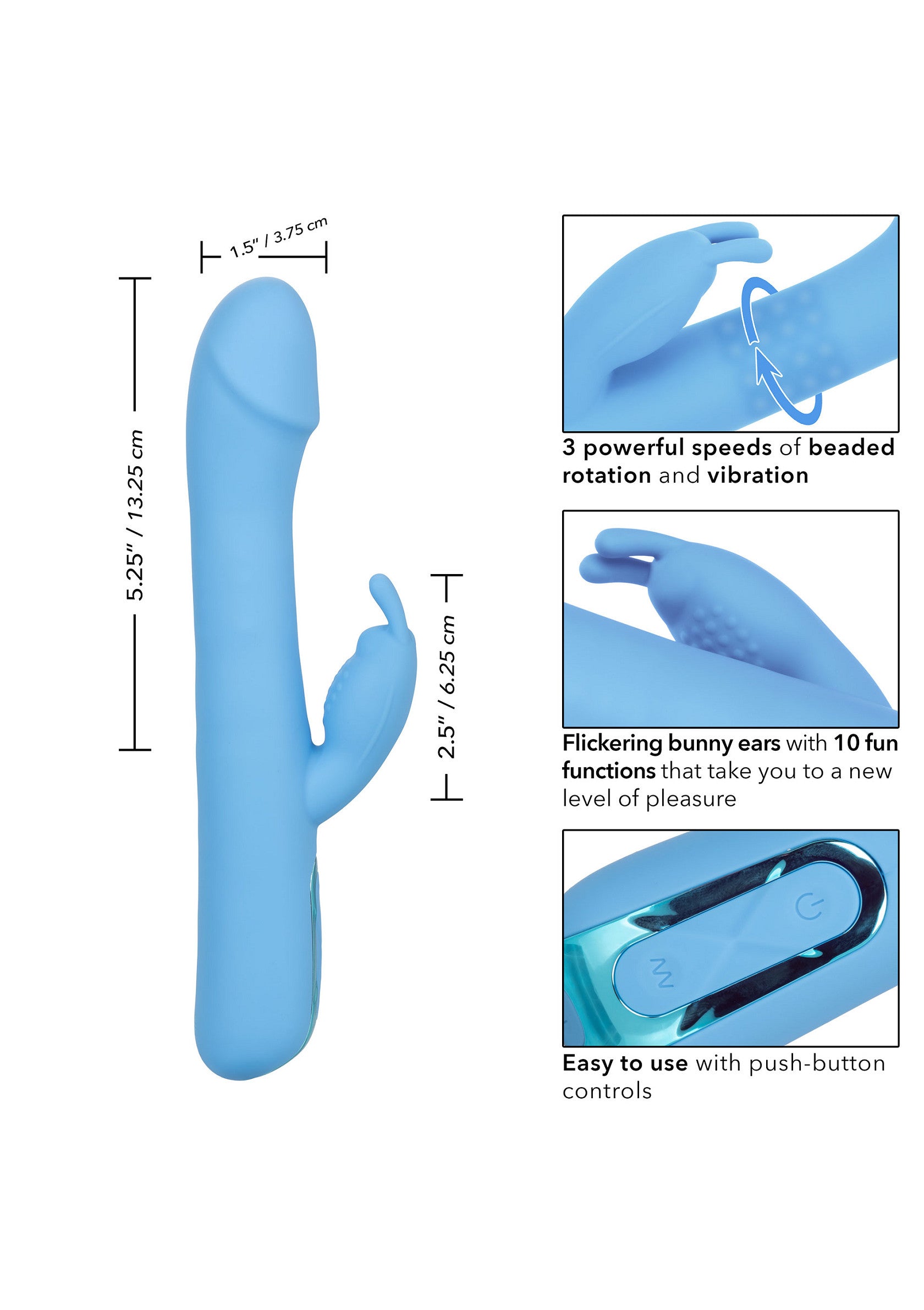 Vibromasseur CalExotics Elite Rotating Rabbit
