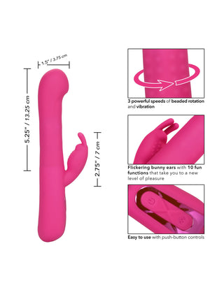 Vibromasseur CalExotics Elite Beaded G Rabbit