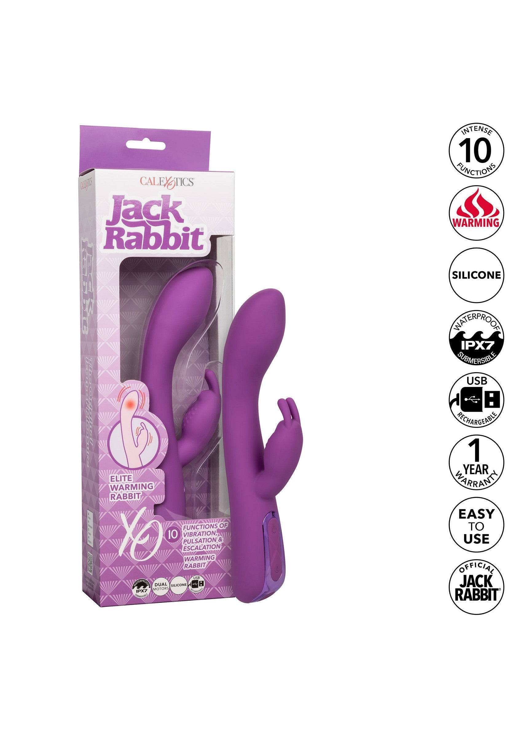 Vibromasseur CalExotics Elite Warming Rabbit