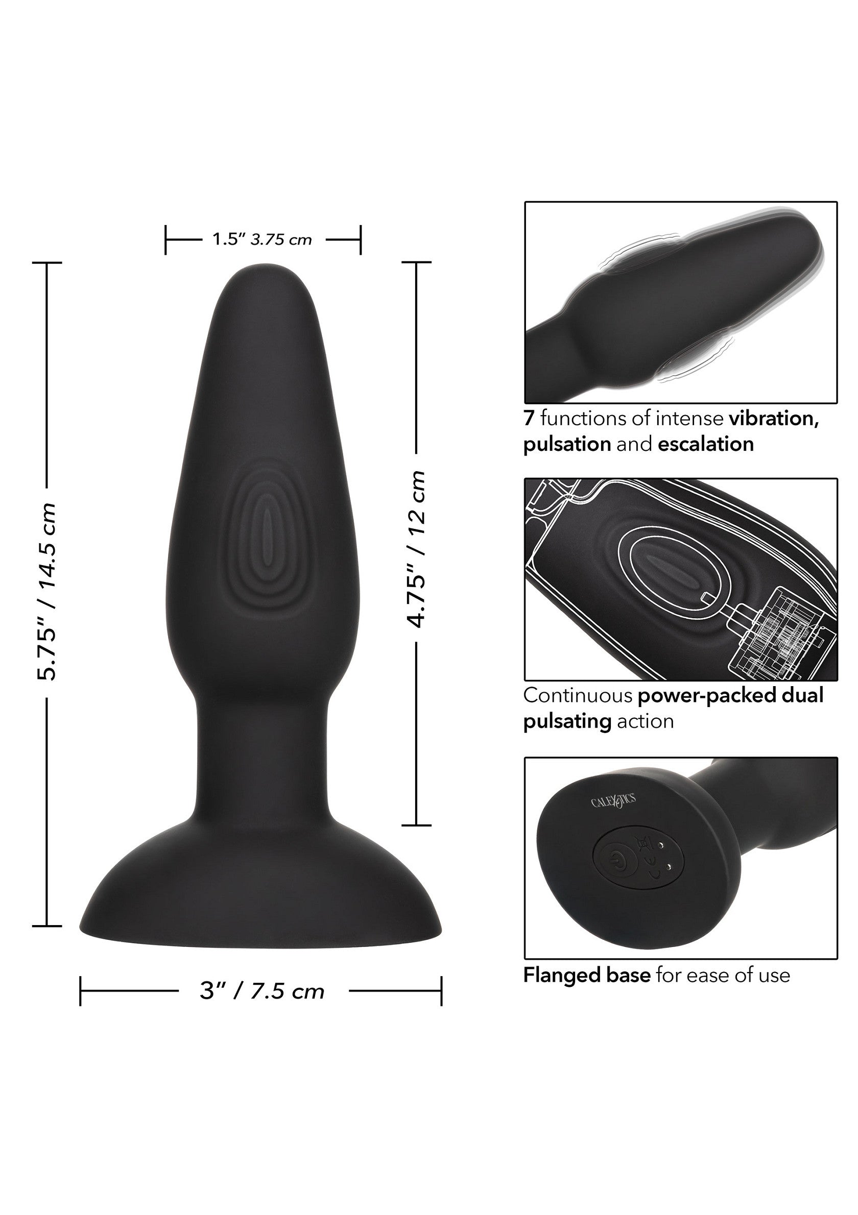 Jouet anal CalExotics Bionic Dual Pulsating Probe