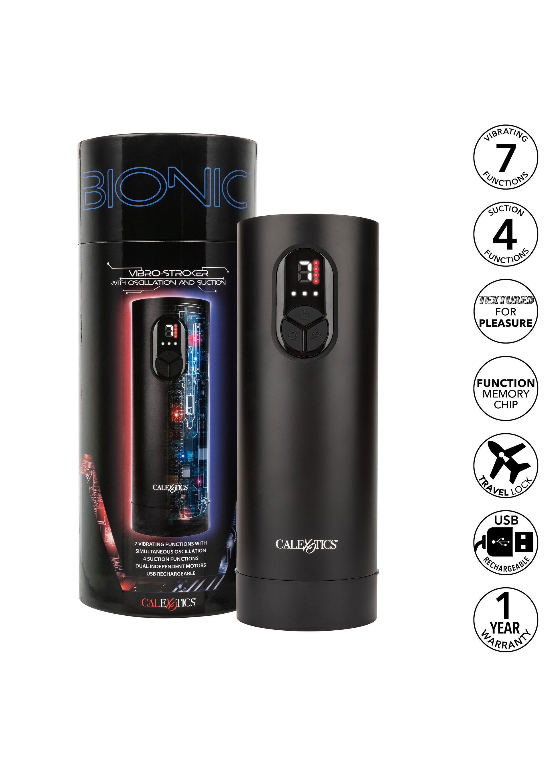 Masturbateur CalExotics Bionic Vibro Stroker