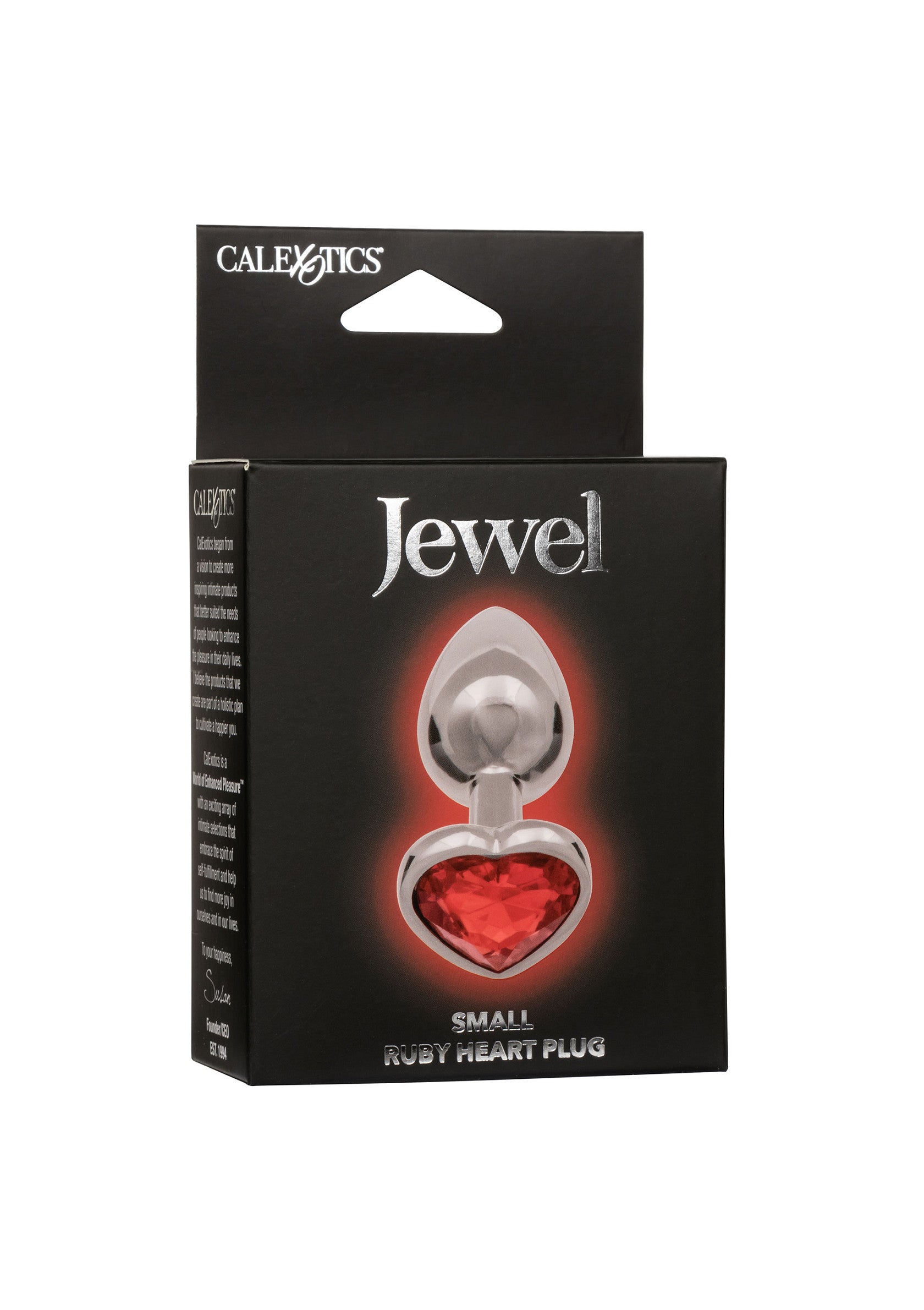 Jouet anal CalExotics Jewel Small Ruby Heart Plug