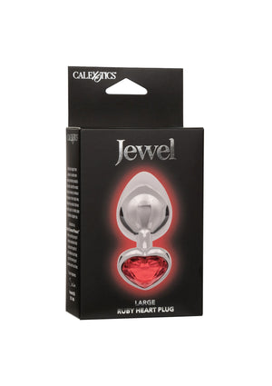 Jouet anal CalExotics Jewel Large Ruby Heart Plug
