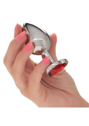 Jouet anal CalExotics Jewel Large Ruby Heart Plug