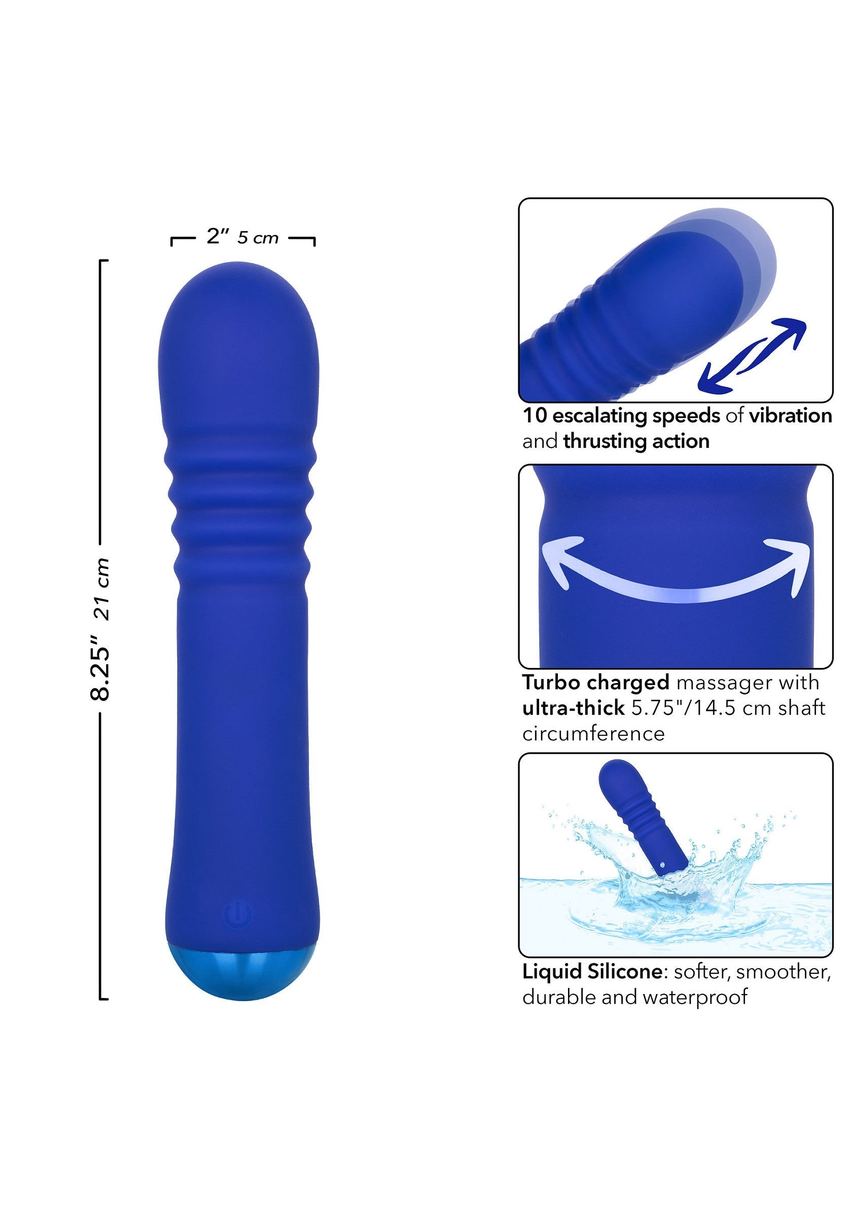 Vibromasseur CalExotics Thicc Chubby Thrusting Wand