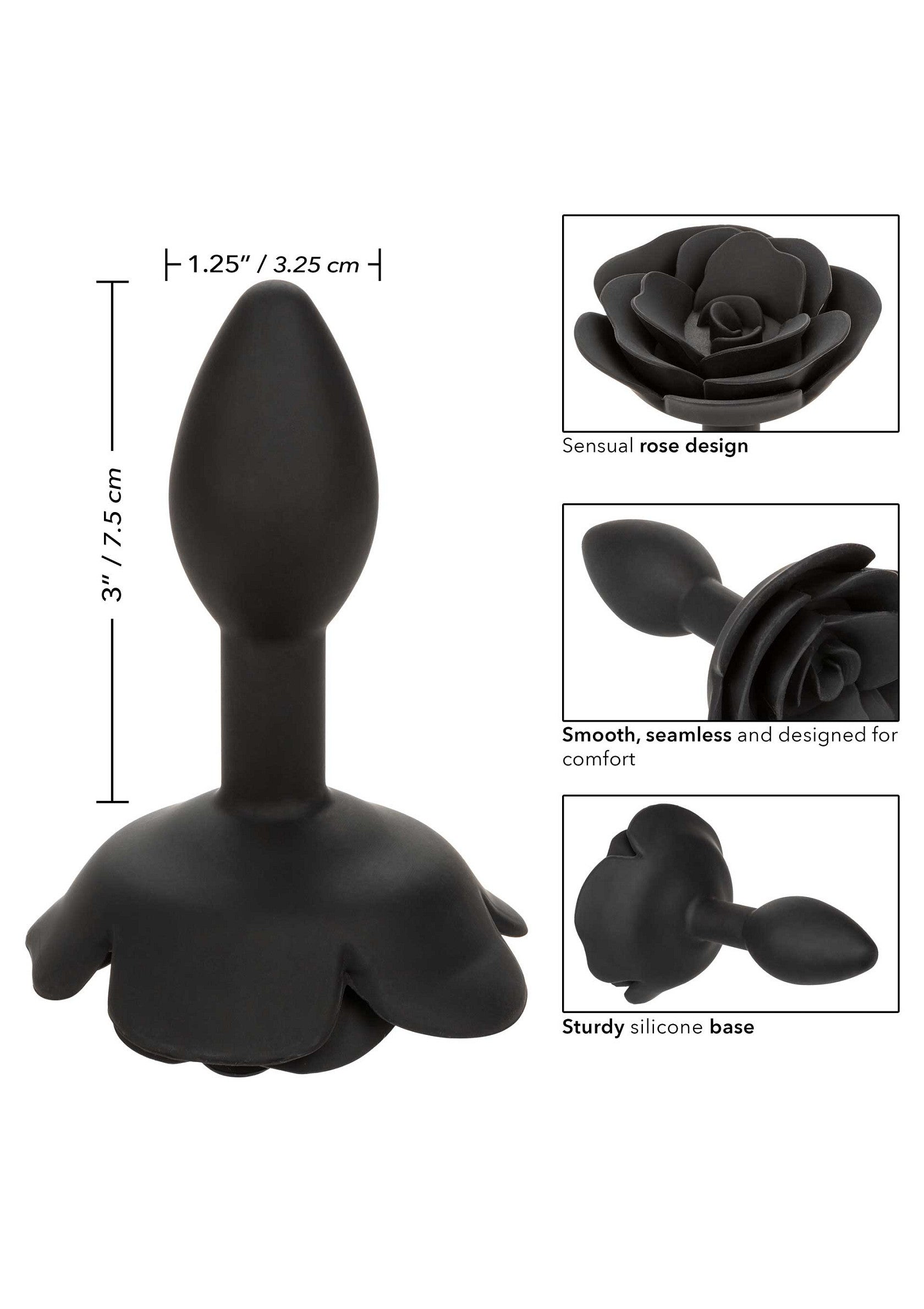 Jouet anal CalExotics Rose Anal Plug Small