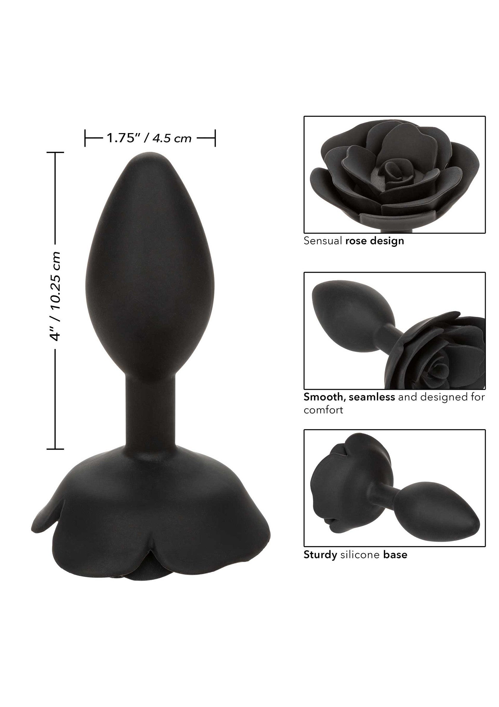 Jouet anal CalExotics Rose Anal Plug Large