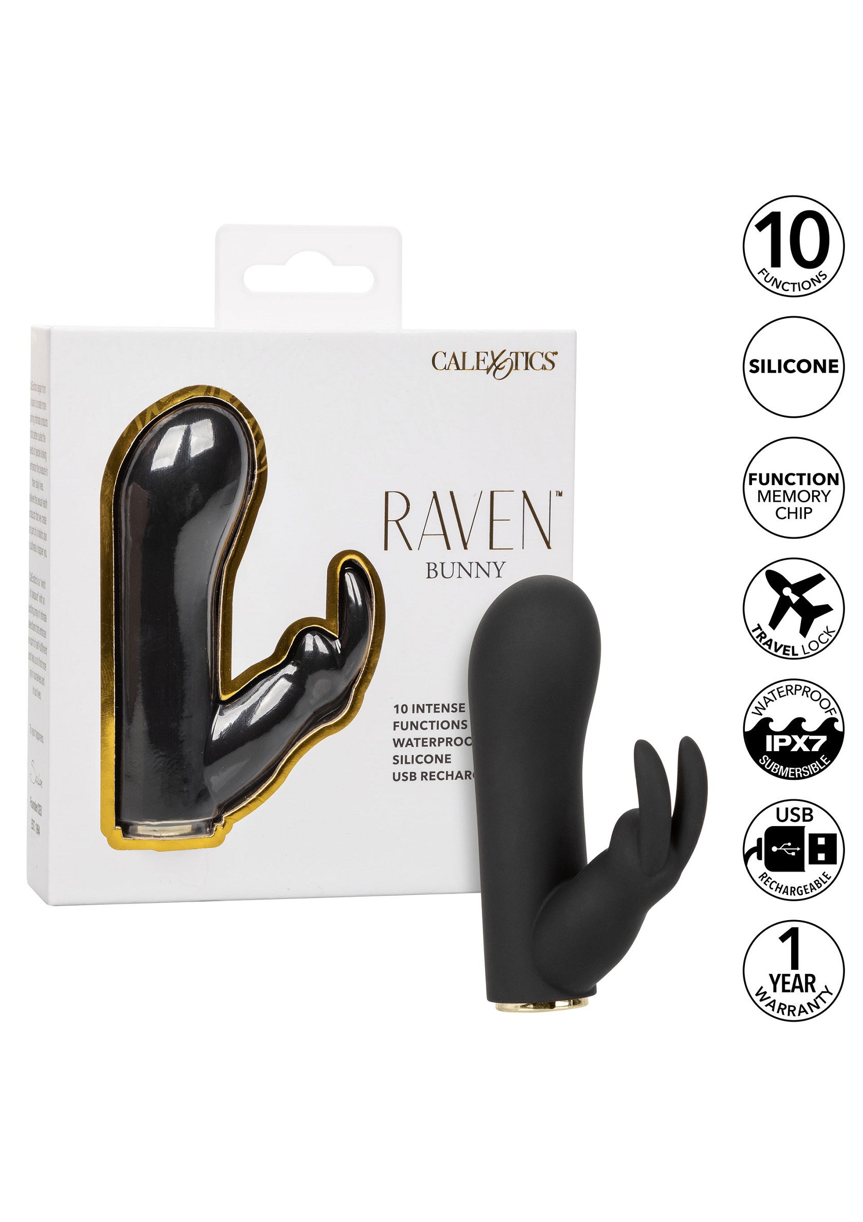 Vibromasseur CalExotics Raven Bunny