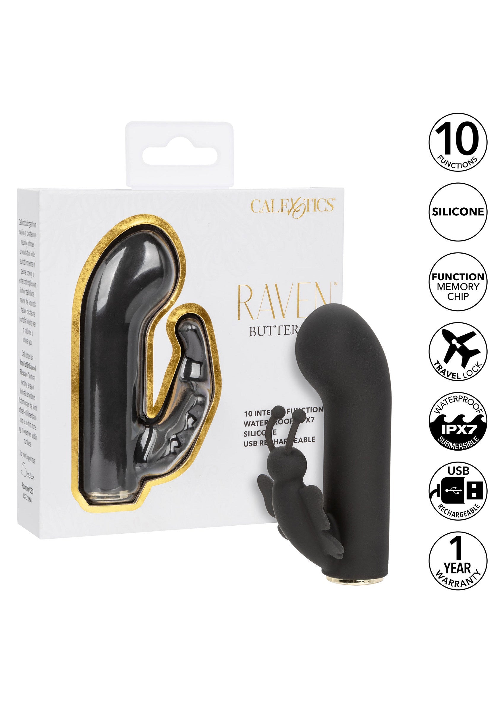 Vibromasseur CalExotics Raven Butterfly