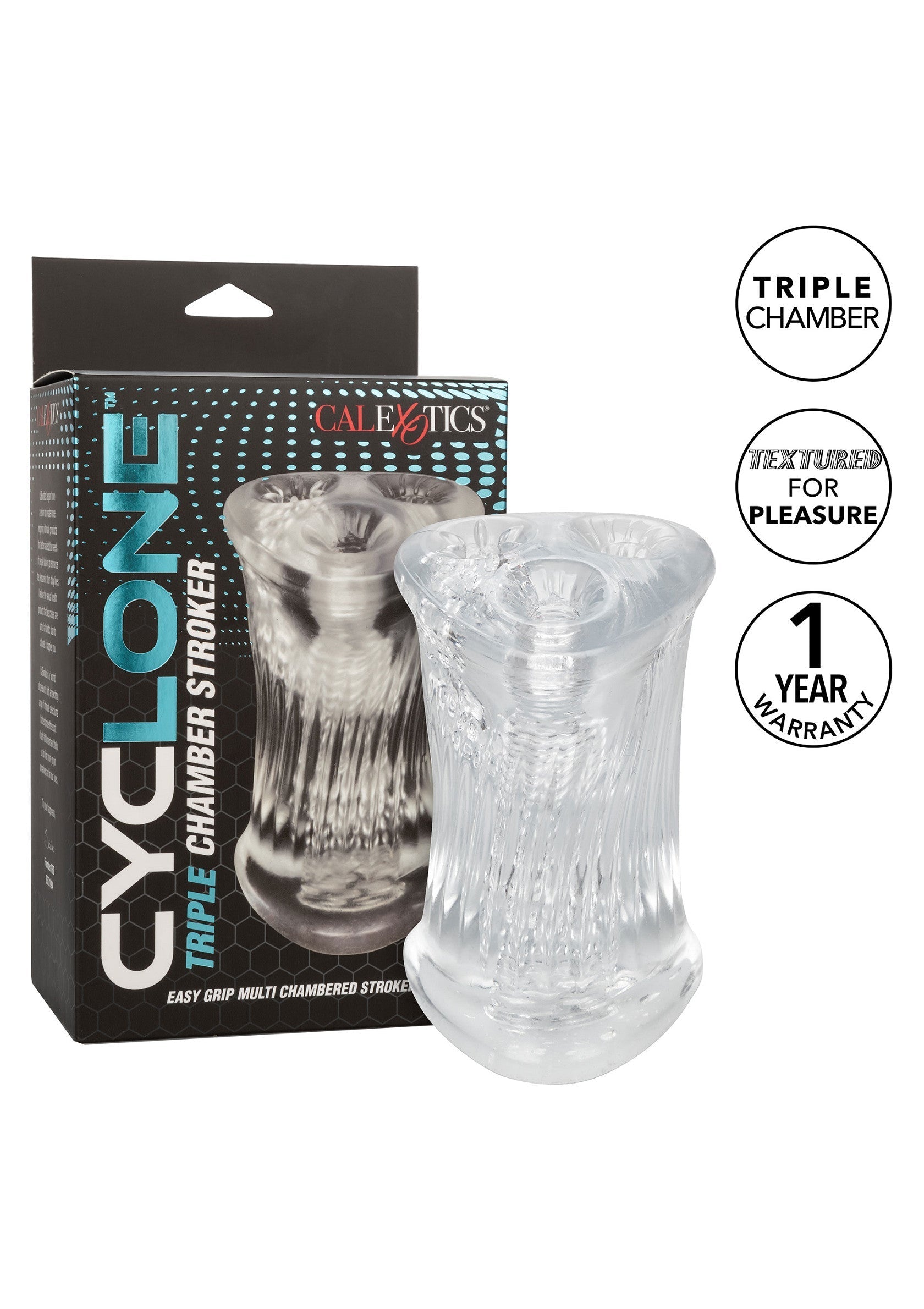 Masturbateur CalExotics Cyclone Triple Chamber Stroker