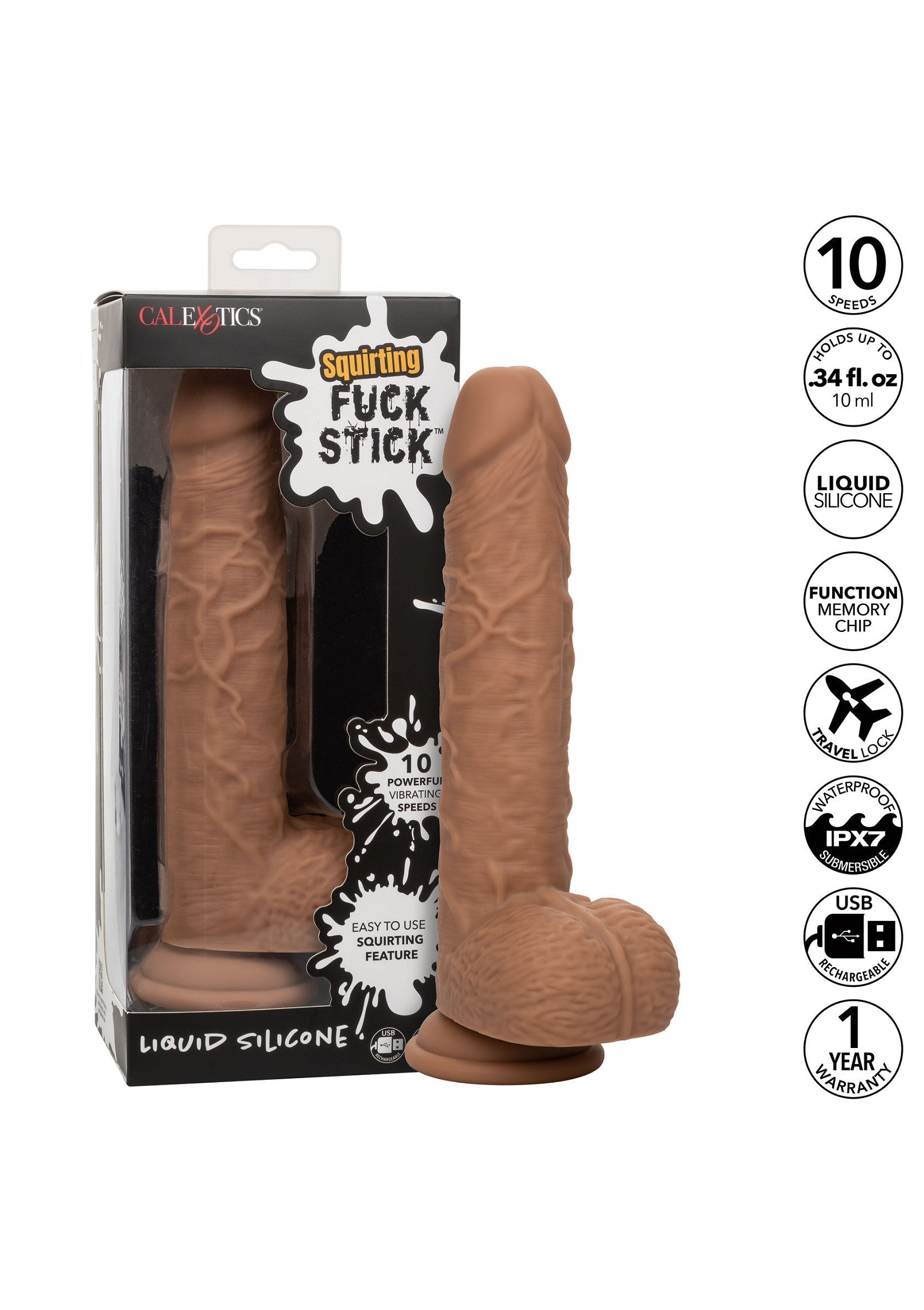 Dildo CalExotics Squirting Vibrating Fuck Stick