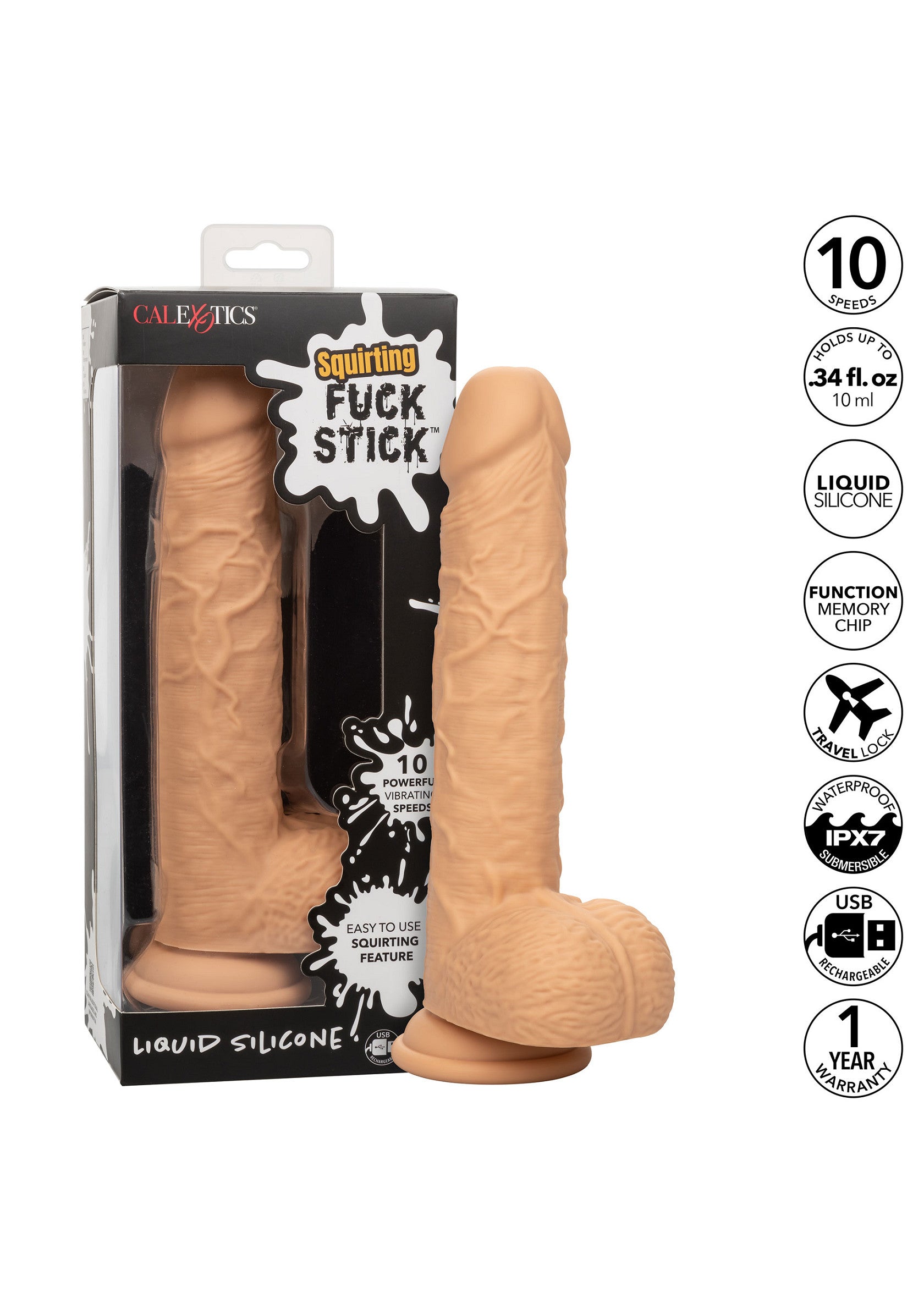 Dildo CalExotics Squirting Vibrating Fuck Stick
