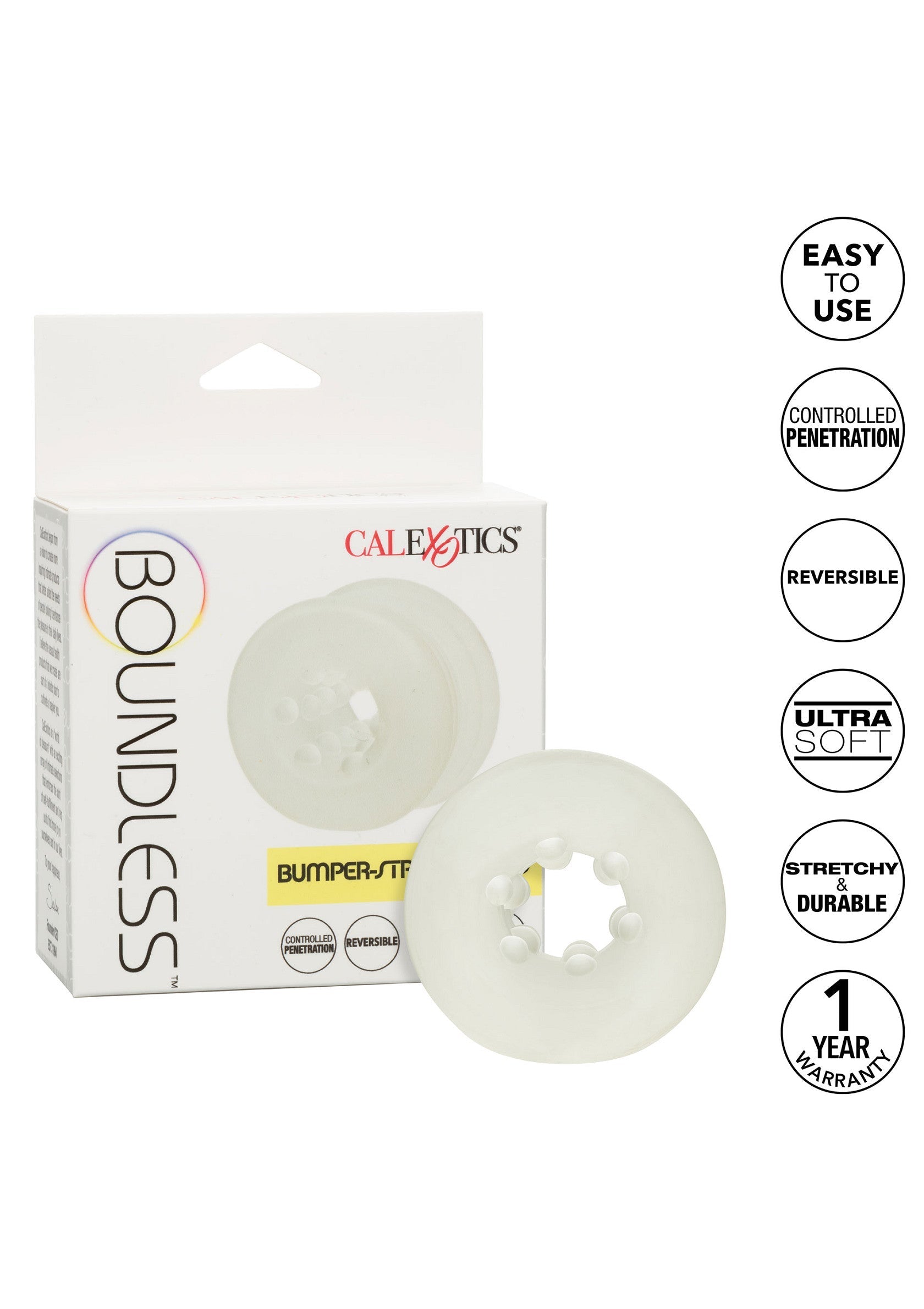 Performance masculine CalExotics Boundless Bumper-Stroker Ring