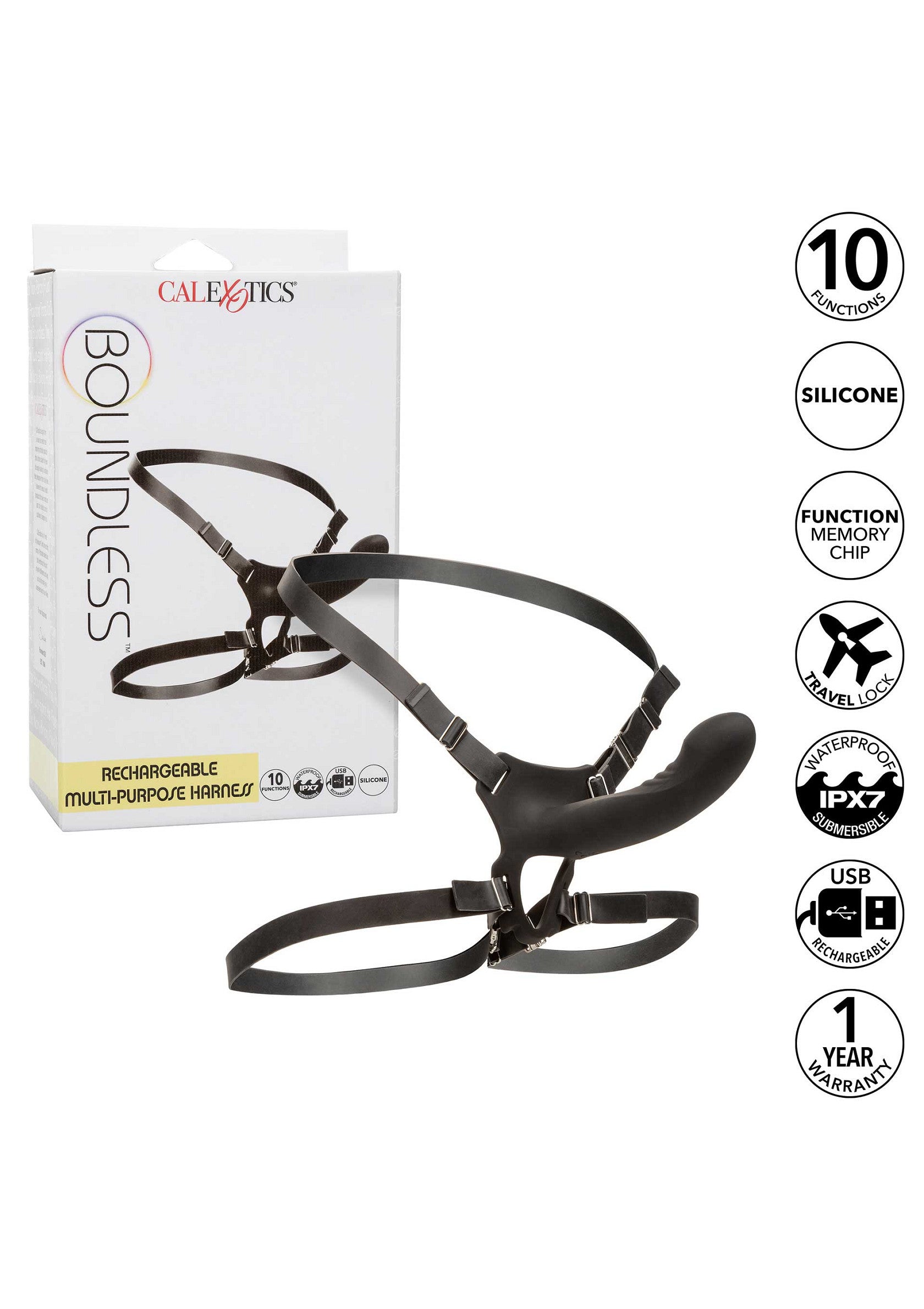 Gode-ceinture CalExotics Boundless Rechargeable Harness