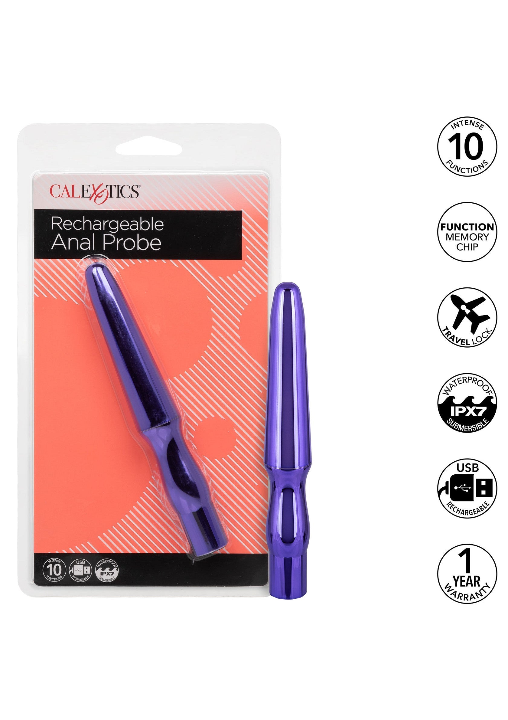 Jouet anal CalExotics Rechargeable Anal Probe