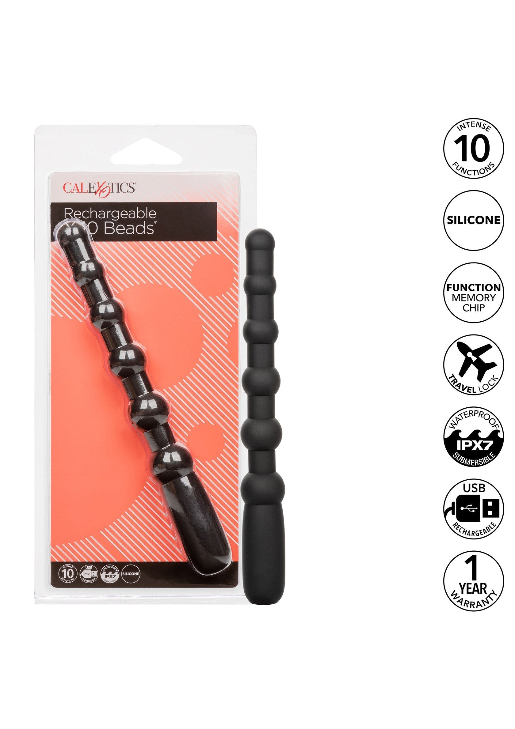 Jouet anal CalExotics Rechargeable X-10 Beads
